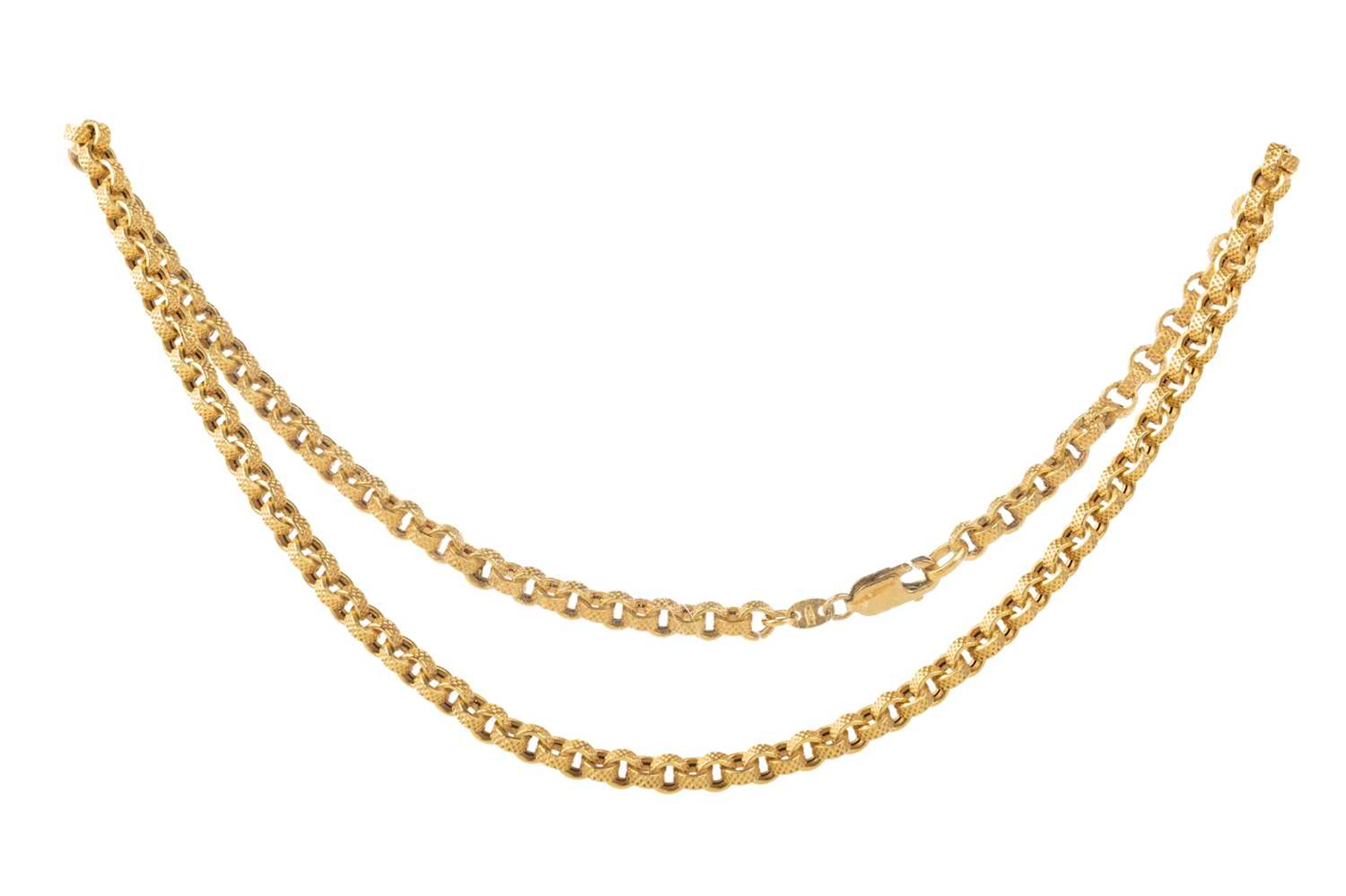 GOLD CHAIN LATE 20TH CENTURY