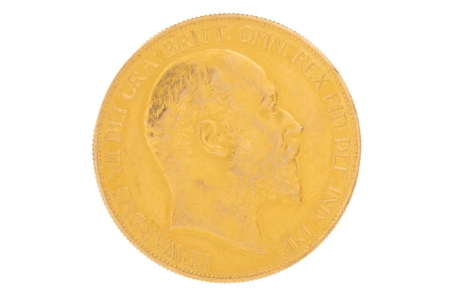 EDWARD VII GOLD QUINTUPLE SOVEREIGN 1902