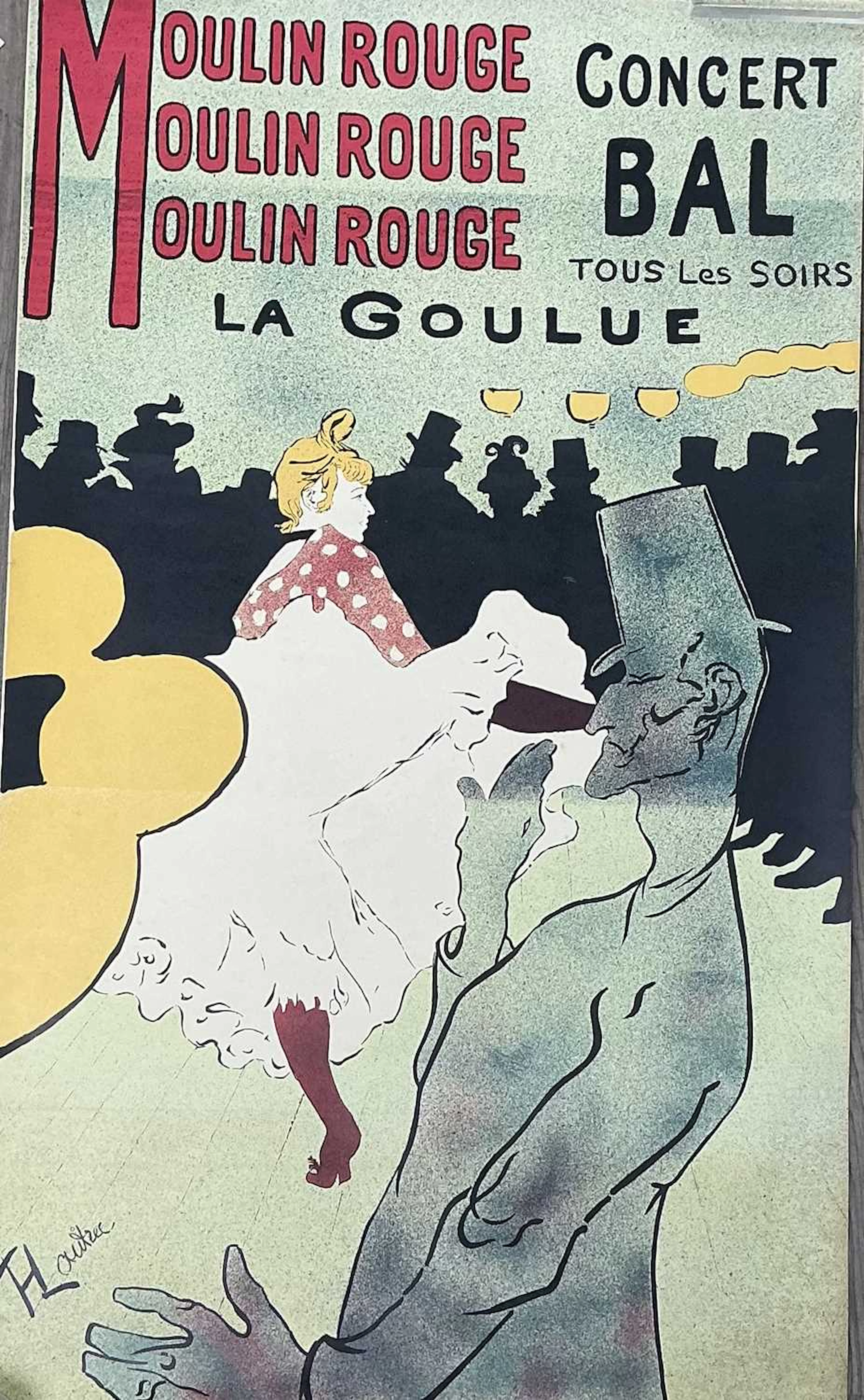 REPRODUCTION MOULIN ROUGE THEATRE POSTER LATE 20TH CENTURY