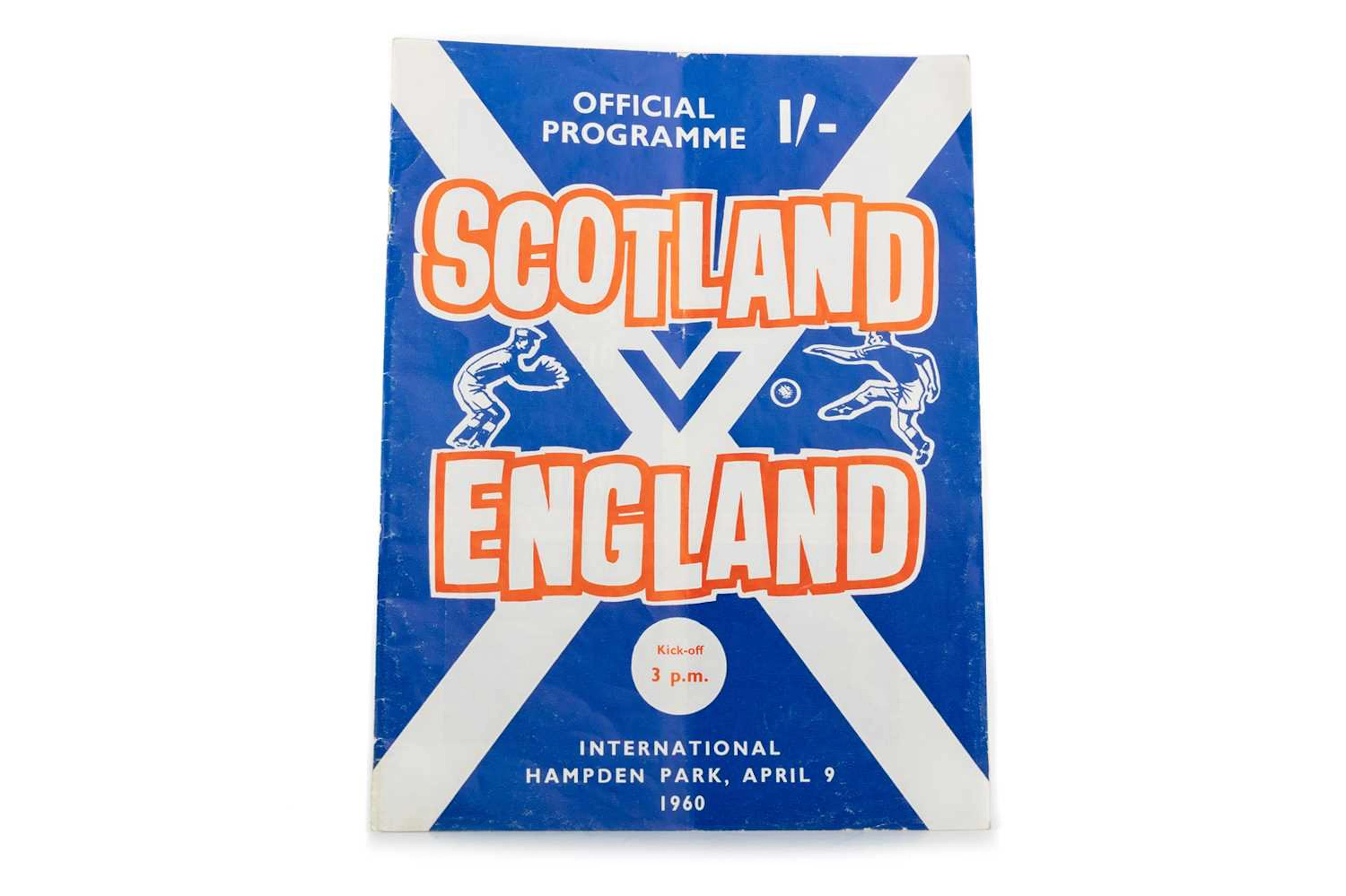 SCOTLAND V ENGLAND INTERNATIONAL FOOTBALL PROGRAMME 1960