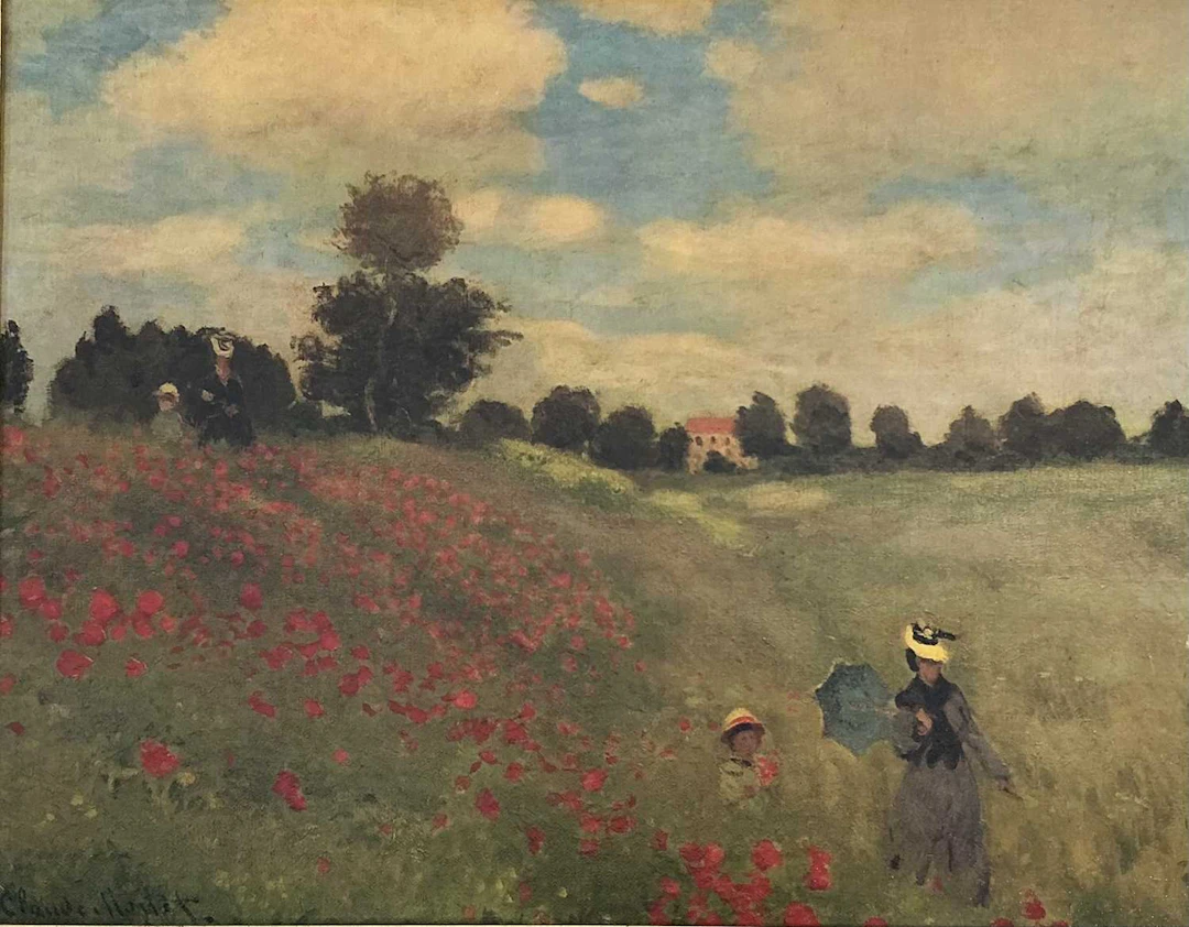 AFTER CLAUDE MONET (FRENCH 1840 - 1926) THE POPPY FIELDS, COLOUR PRINT