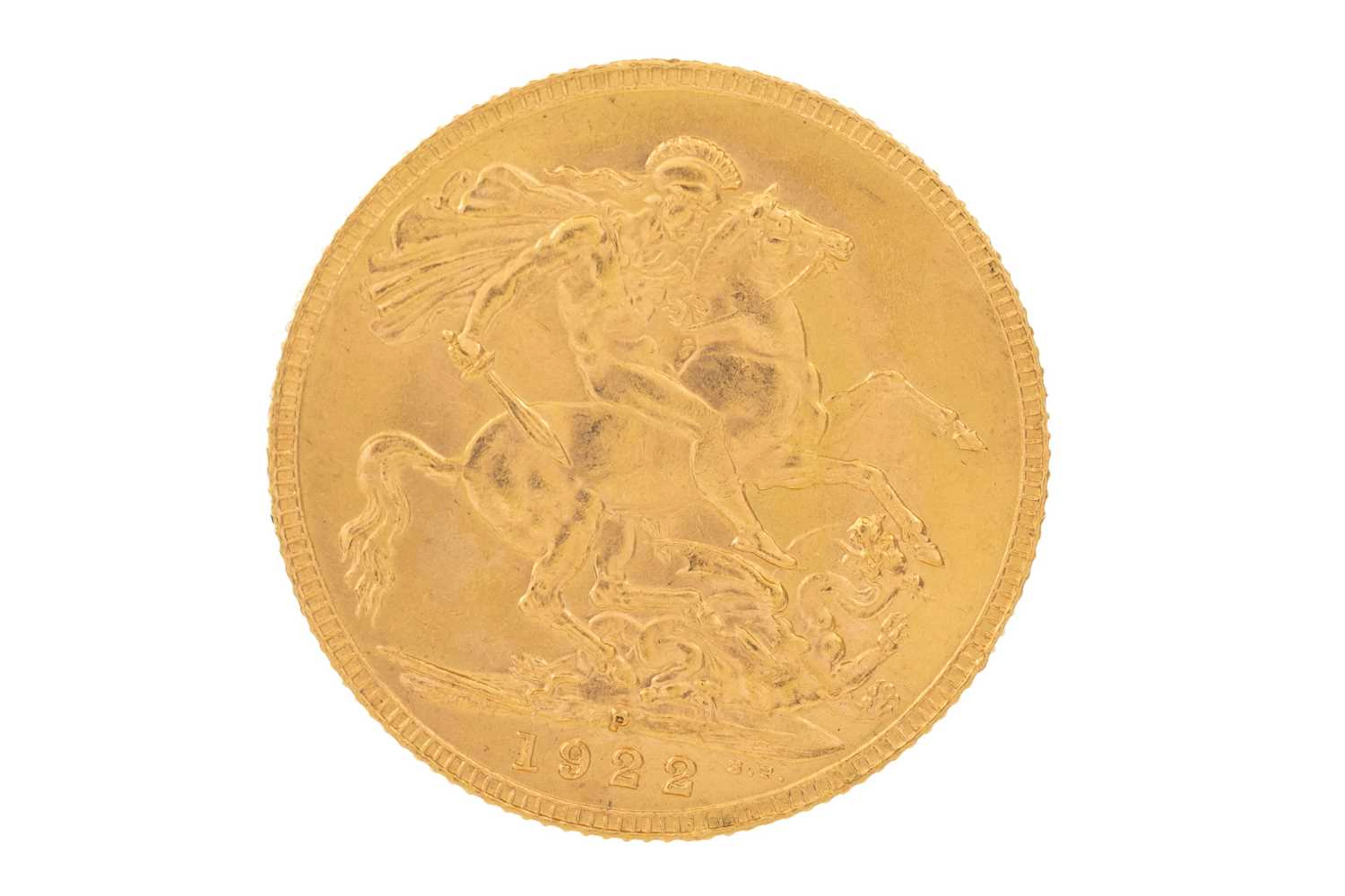 GEORGE V PERTH MINT GOLD SOVEREIGN 1922