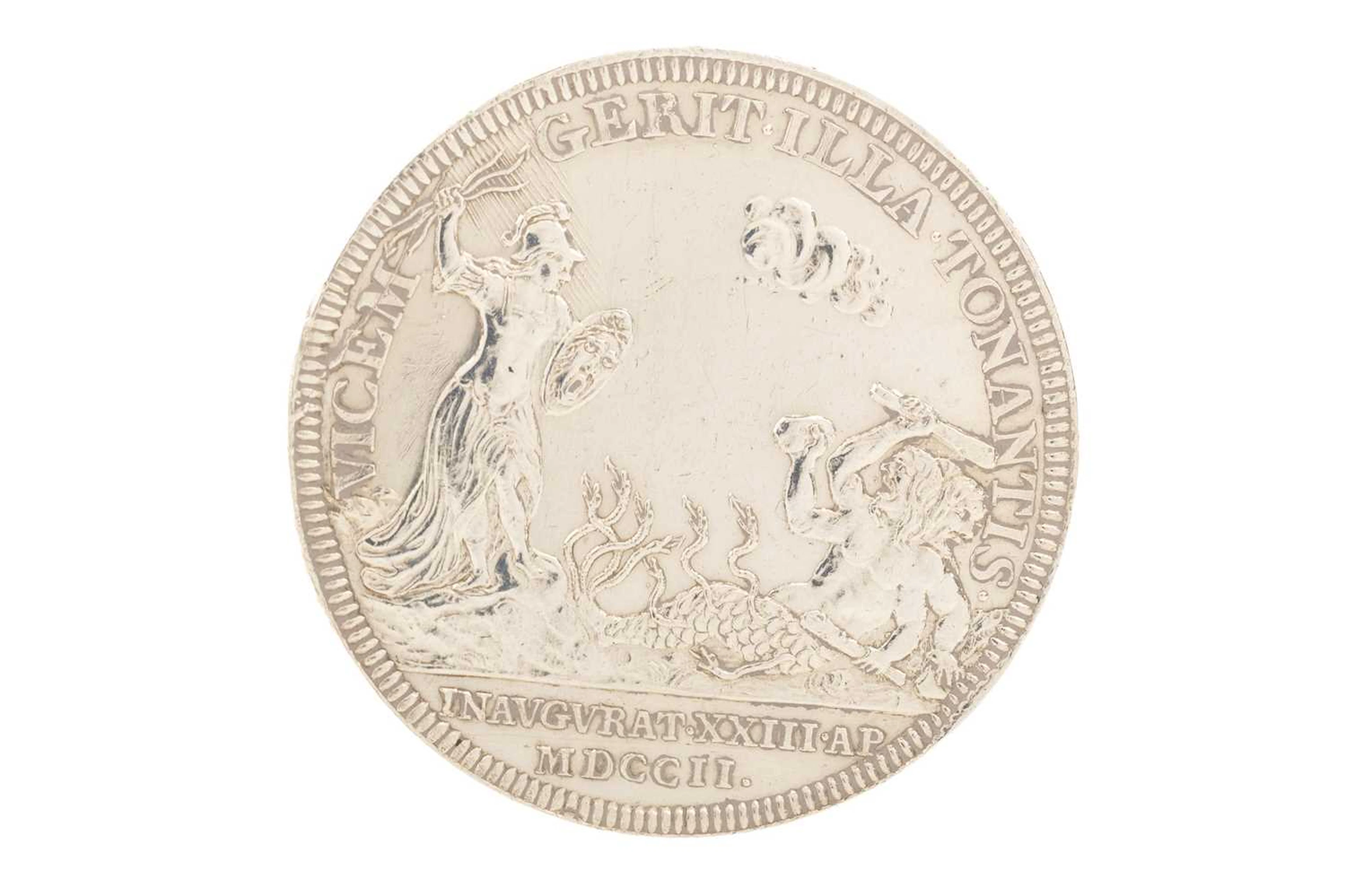 ANNE SILVER CORONATION MEDAL 1702
