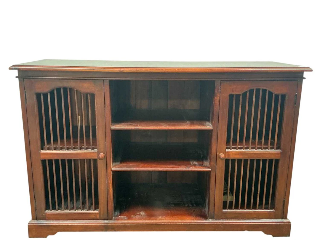 MAHOGANY DWARF BOOKCASE LATE 20TH CENTURY
