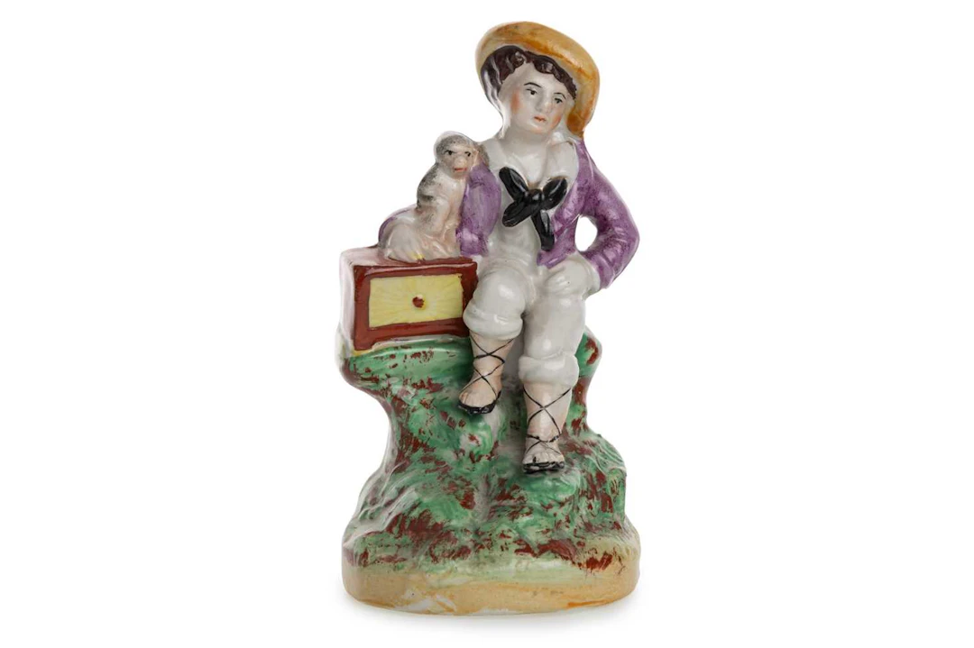 STAFFORDSHIRE POTTERY FIGURE LATE 19TH CENTURY