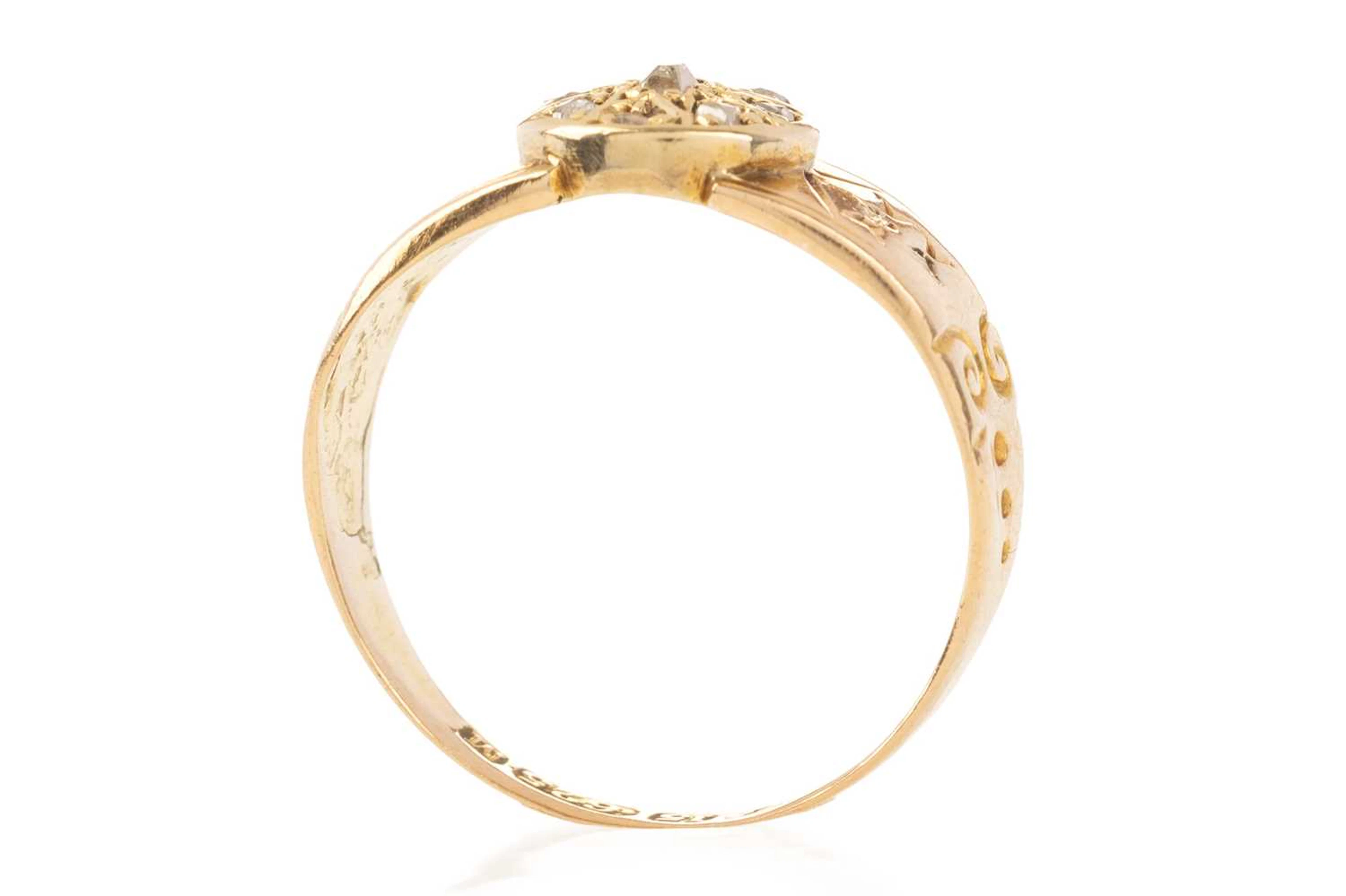 DIAMOND CLUSTER RING MID/LATE 19TH CENTURY