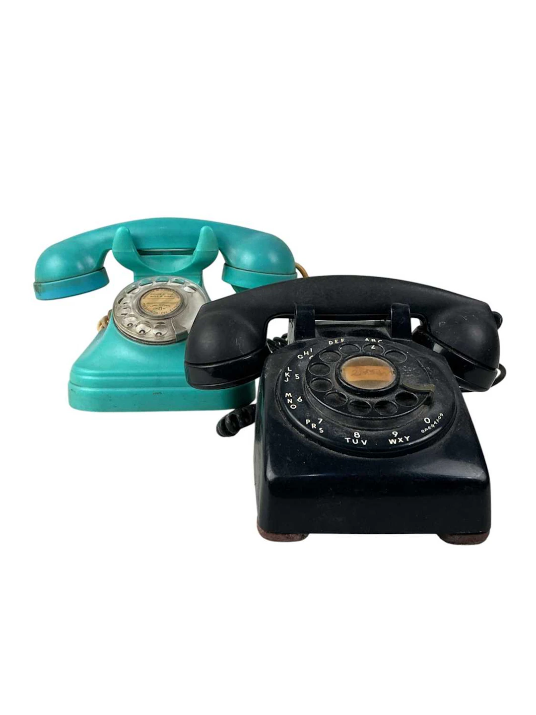 TWO VINTAGE TELEPHONES, MID 20TH CENTURY AND OTHER ITEMS