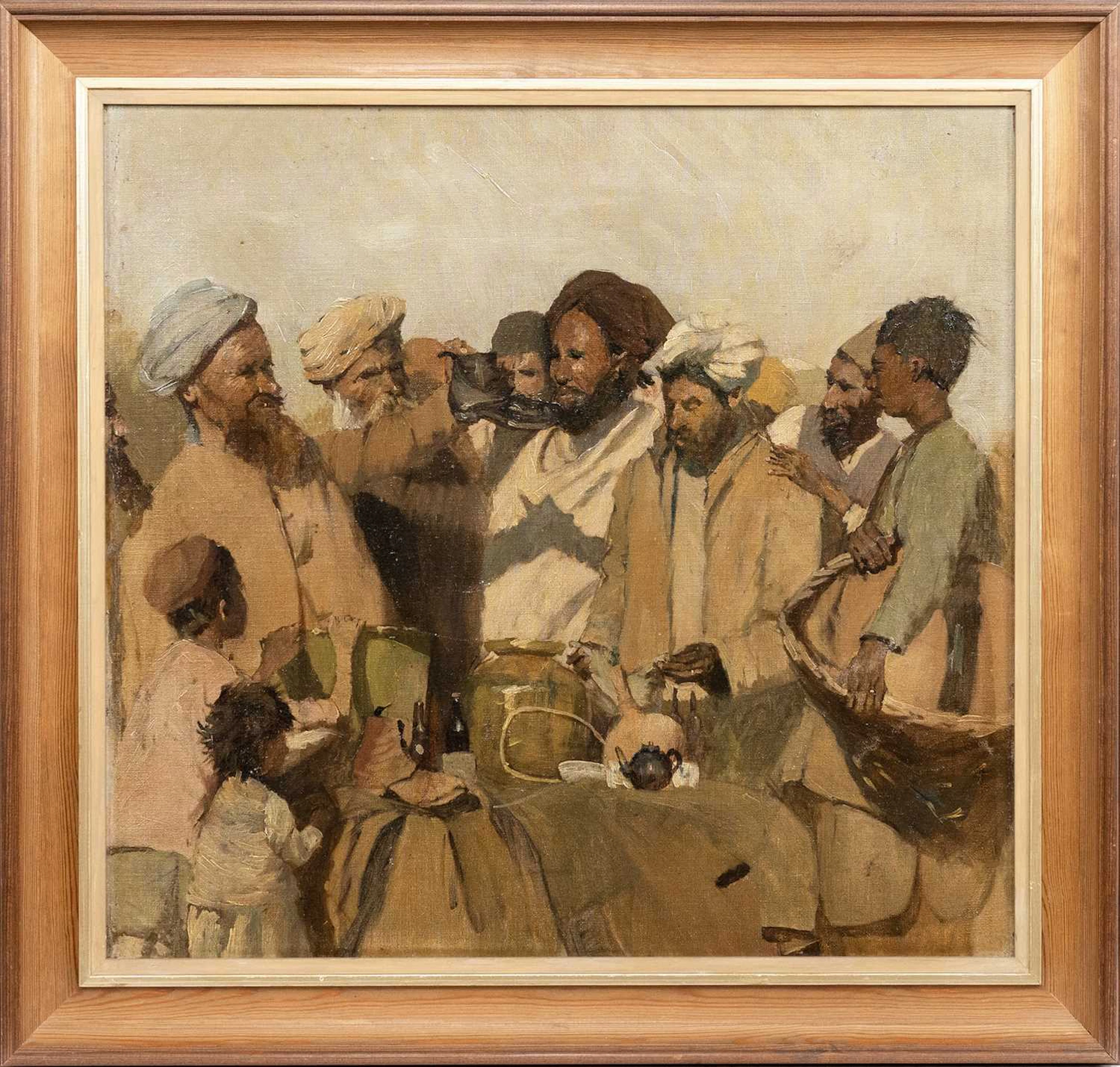 AFTER JACQUES MAJORELLE (FRENCH 1886 - 1962) MOROCCAN TRADERS