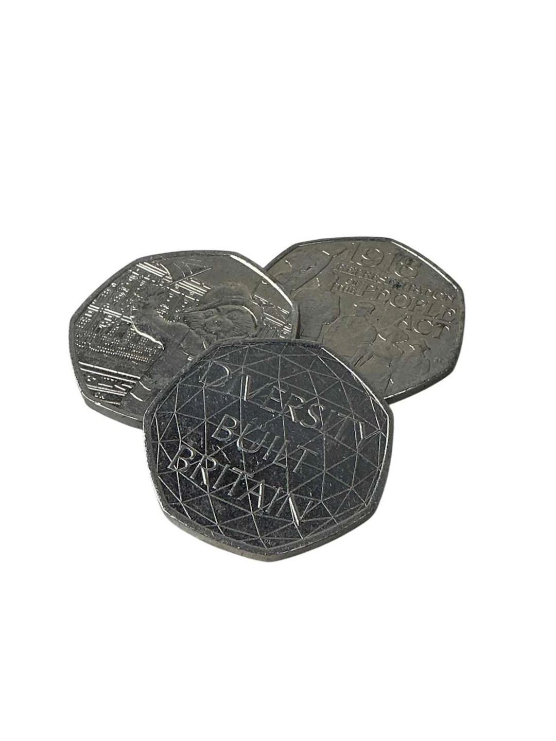 GROUP OF FIFTY PENCE COINS 2000s