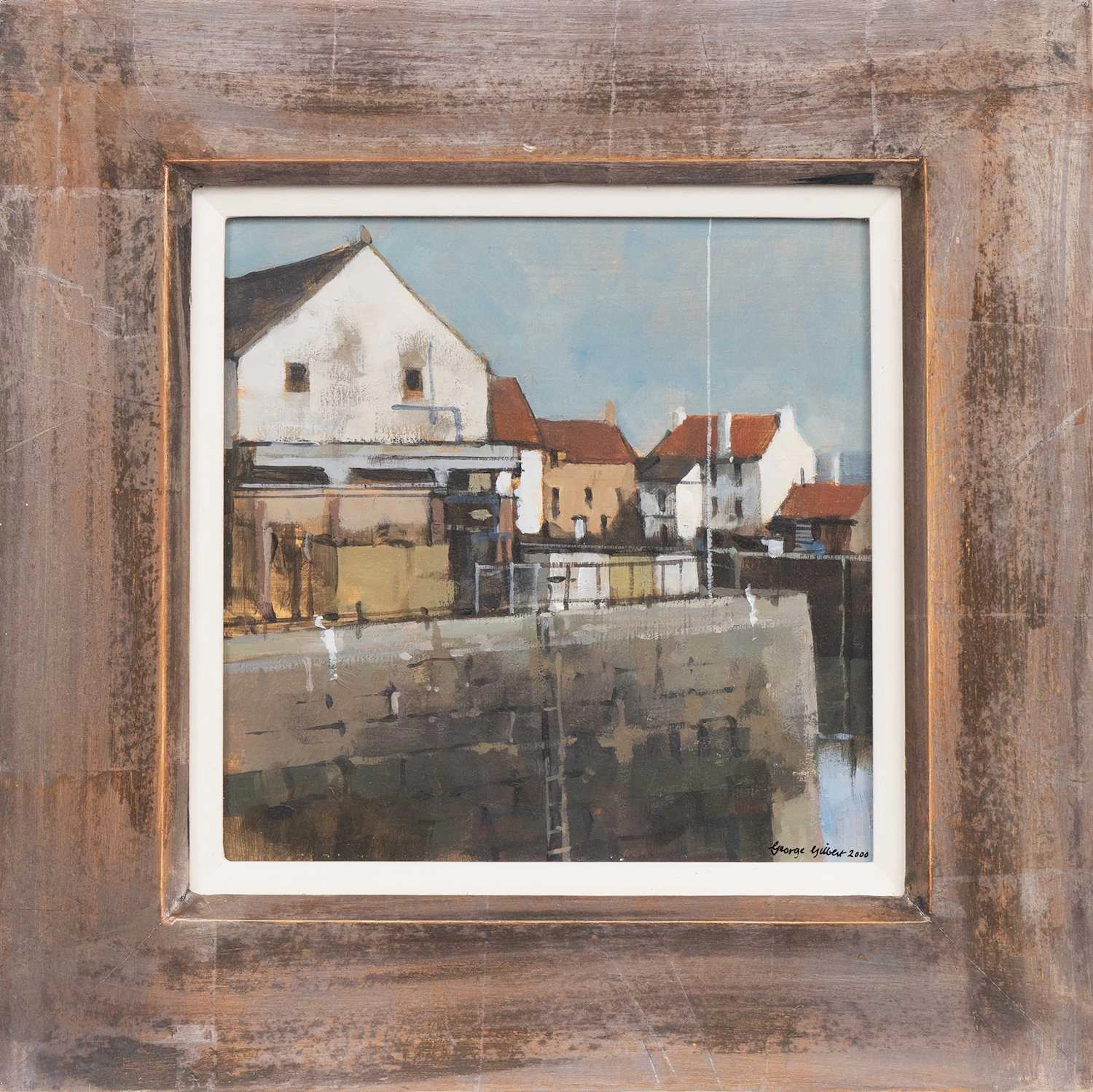 * GEORGE GILBERT RSW PAI (SCOTTISH b. 1940) THE FISH MARKET, PITTENWEEM