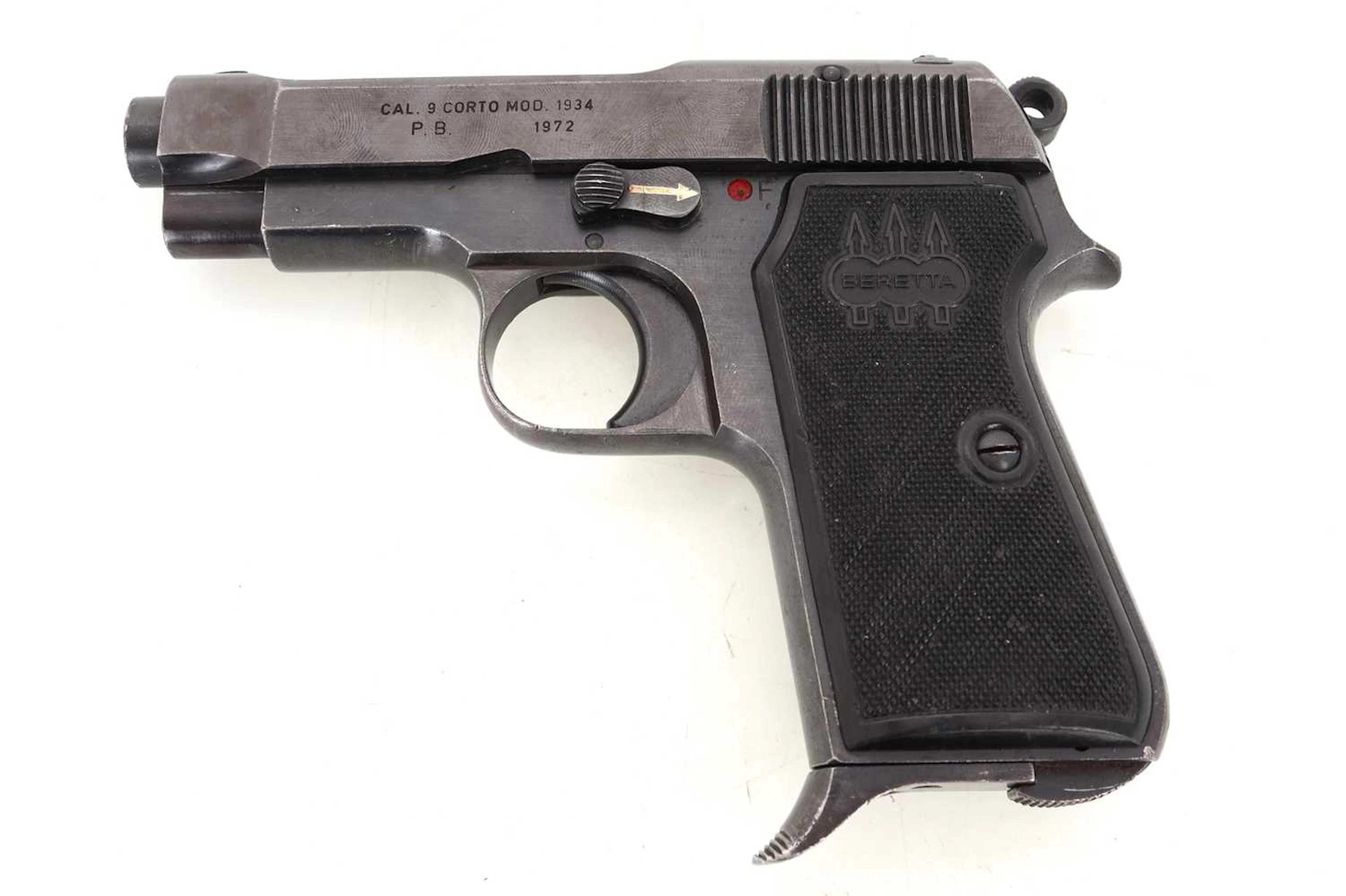 DEACTIVATED BERETTA M1934 SEMI AUTOMATIC PISTOL 1972