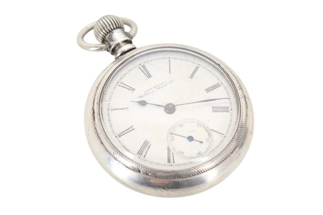 AMERICAN SILVER OPEN FACE POCKET WATCH LATE 19TH/EARLY 20TH CENTURY