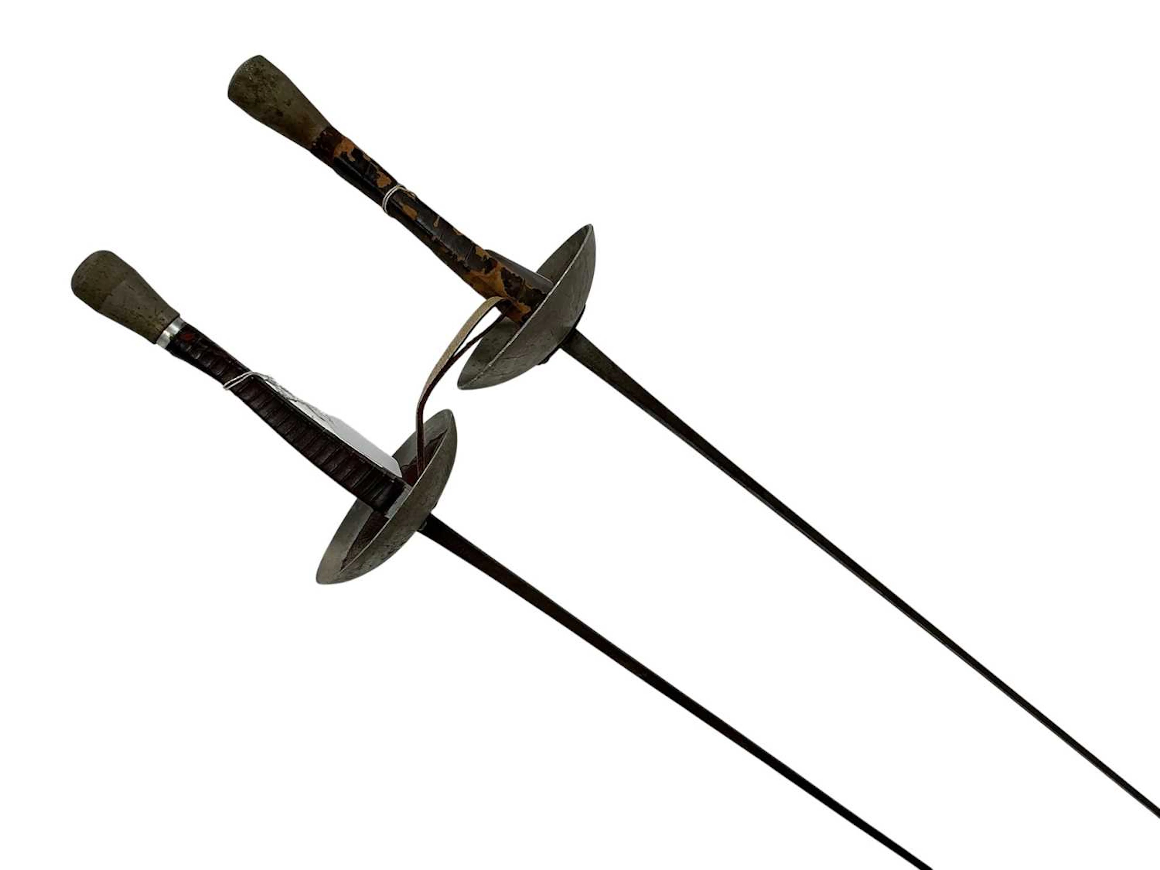 TWO VINTAGE FENCING SWORDS LATE 20TH CENTURY