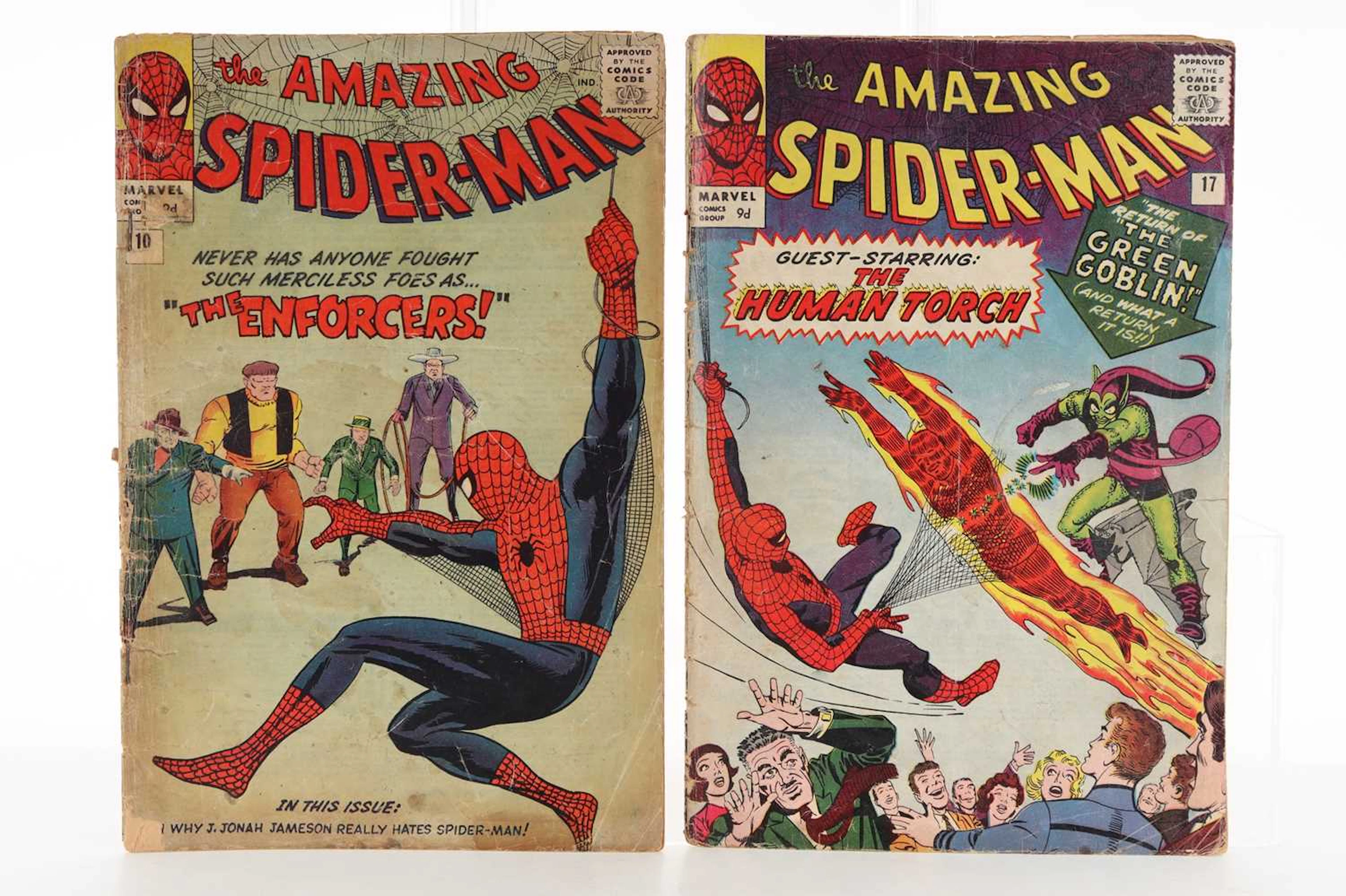 MARVEL-THE AMAZING SPIDER-MAN ISSUES #10 AND #17 1964