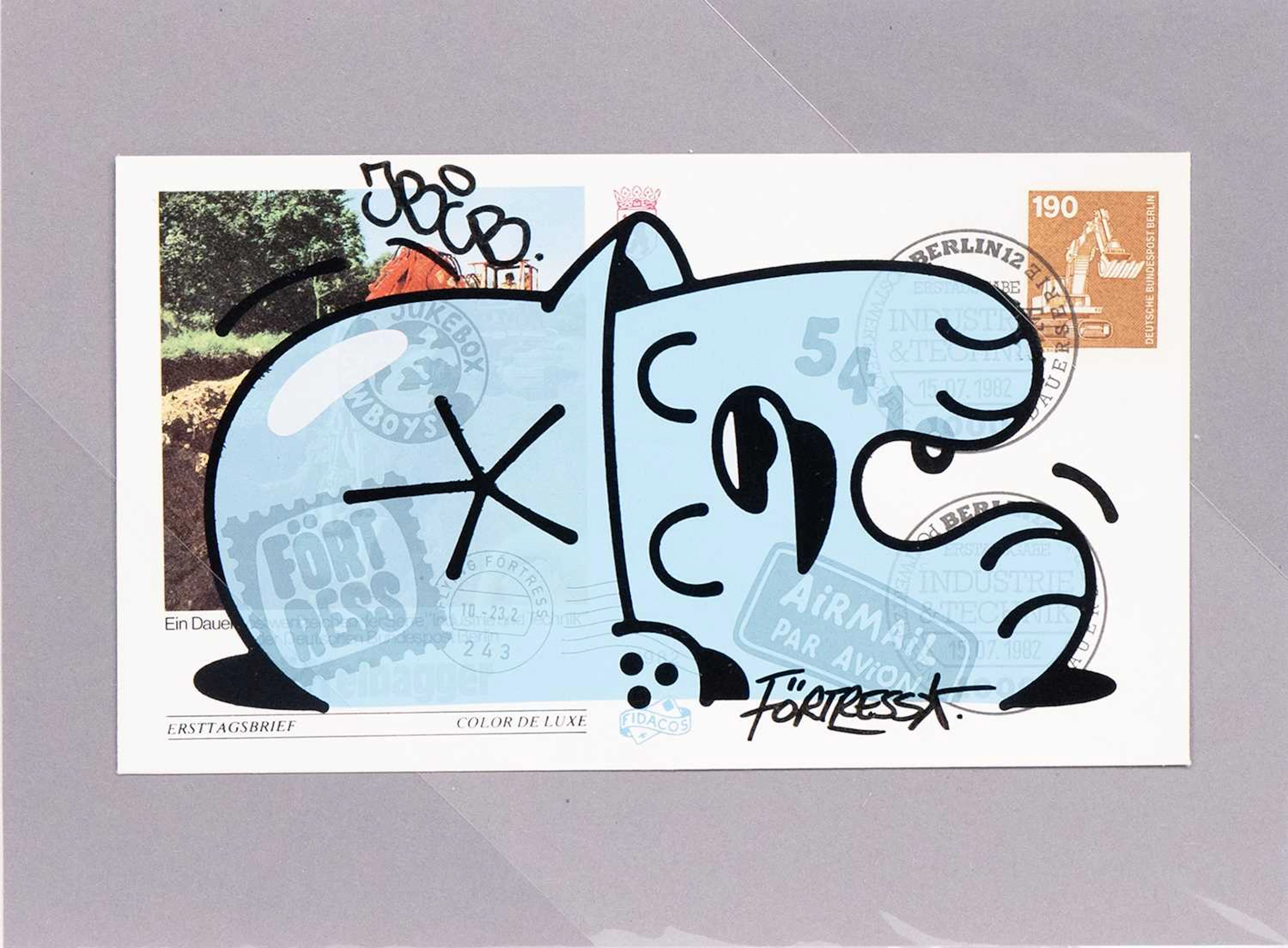 FLYING FORTRESS FDC FELDPOST - BLUE