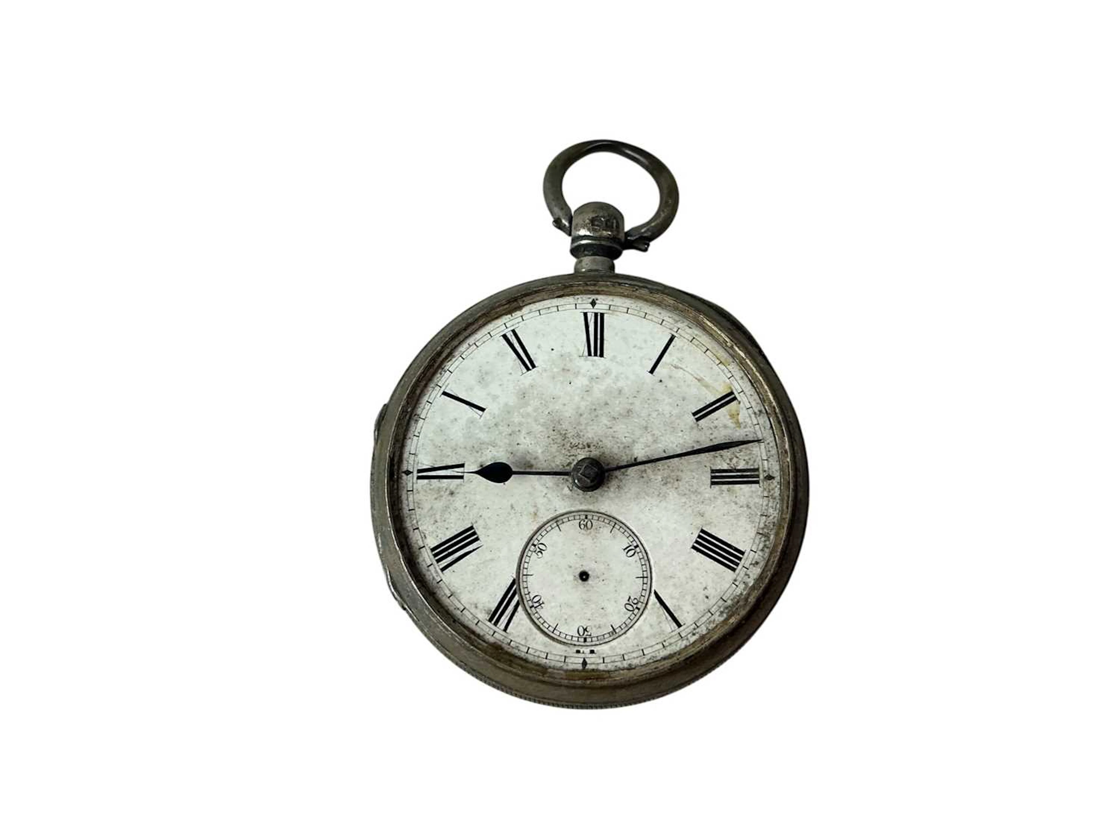 SILVER PAIR CASED KEYWIND POCKET WATCH LATE 19TH CENTURY