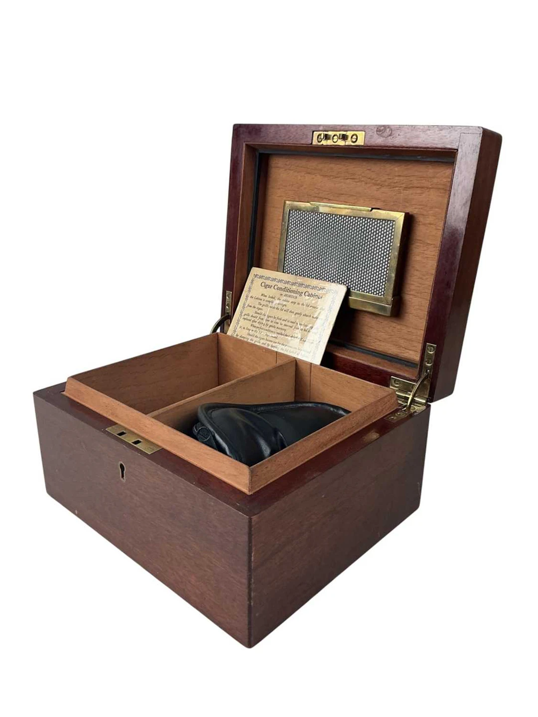 MAHOGANY HUMIDOR LATE 20TH CENTURY