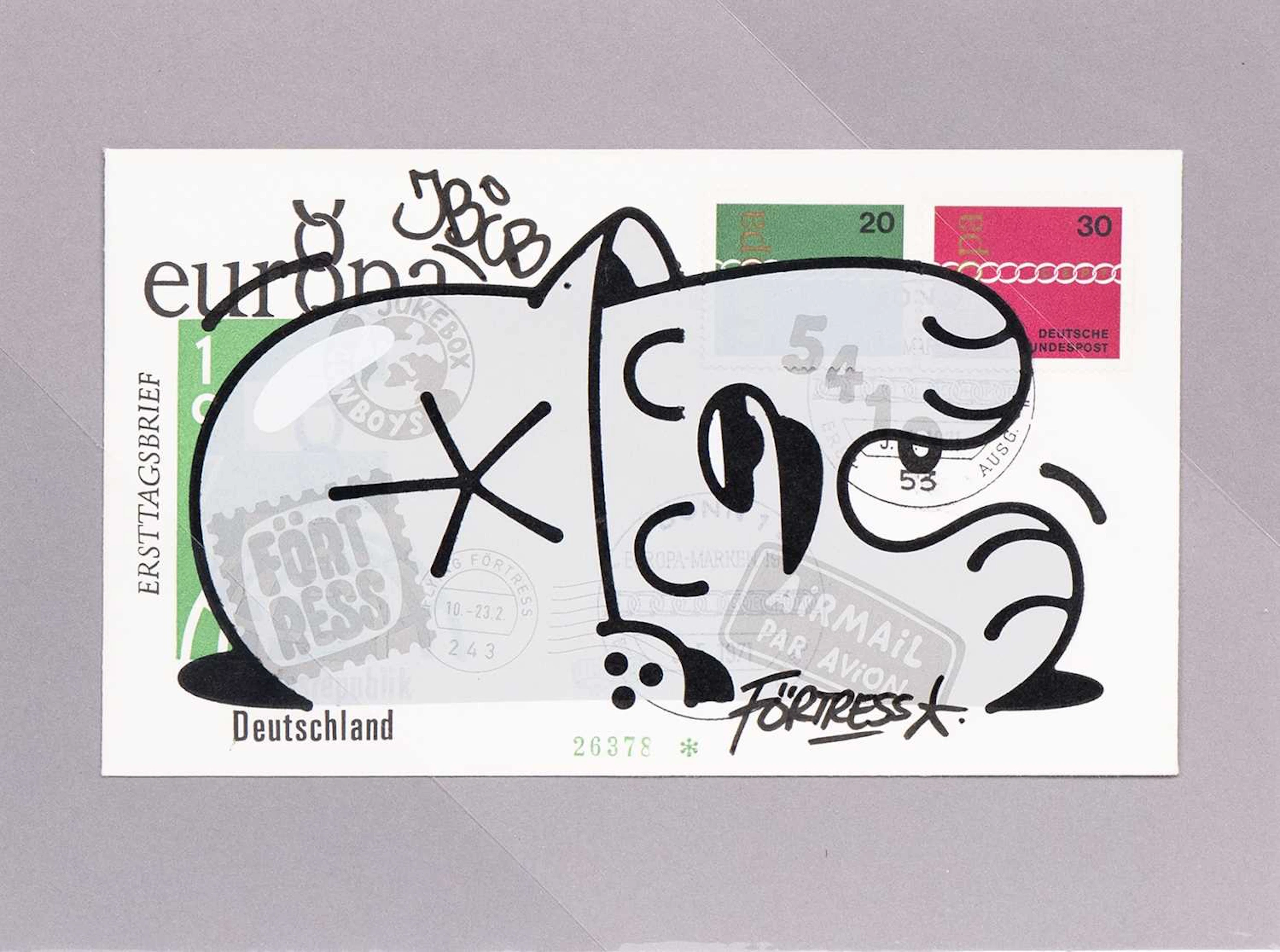 FLYING FORTRESS FDC FELDPOST - GREY