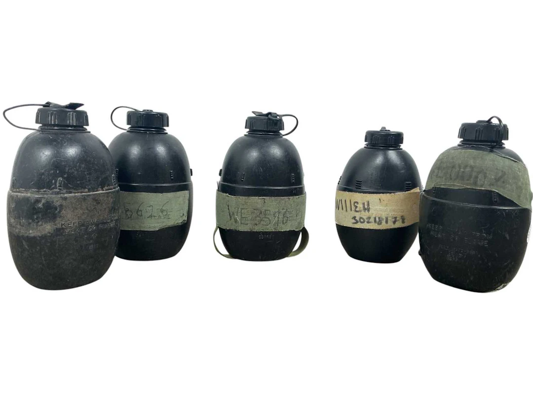 GROUP OF MILITARY WATER BOTTLES LATE 20TH/EARLY 21ST CENTURY