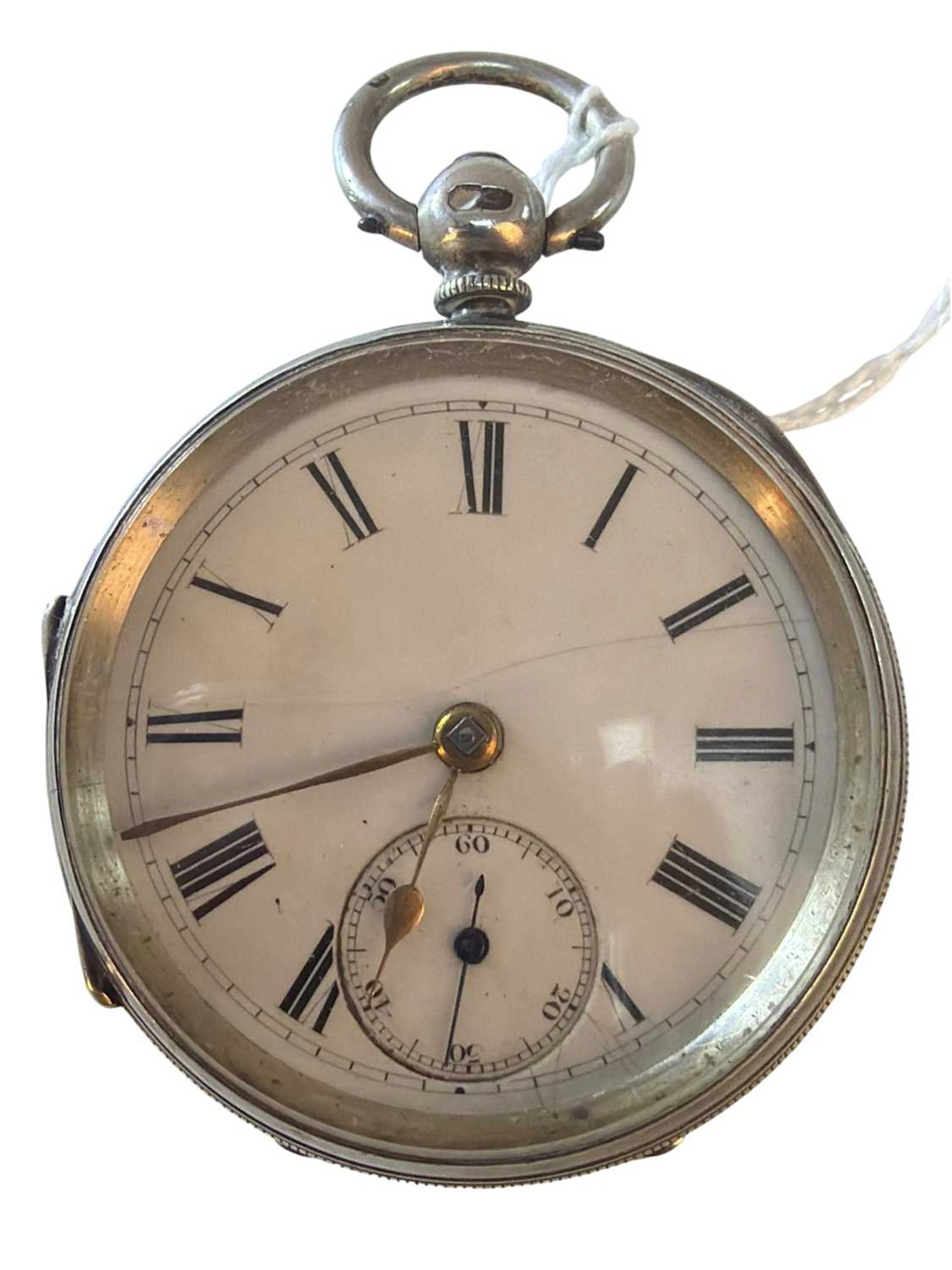 LATE VICTORIAN SILVER CASED POCKET WATCH MAKER JOSHUA HORTON & SON