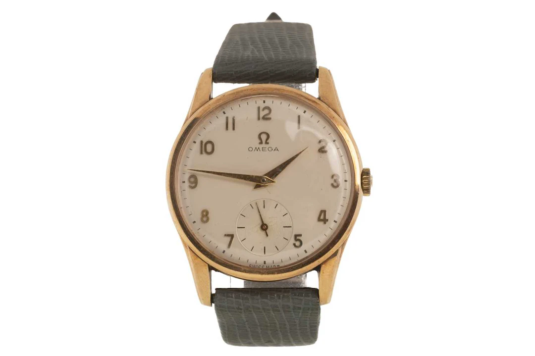 OMEGA NINE CARAT GOLD MANUAL WIND WRIST WATCH