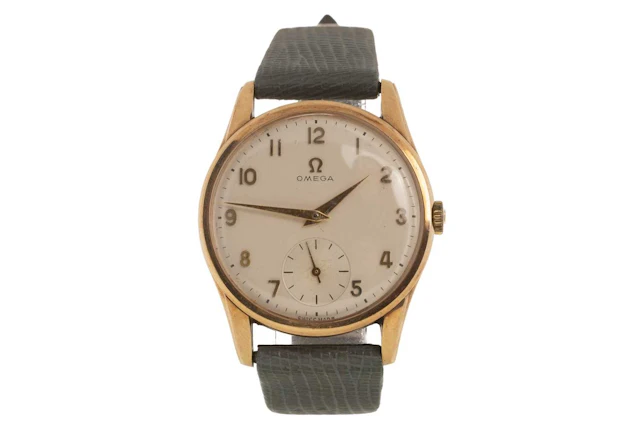 OMEGA NINE CARAT GOLD MANUAL WIND WRIST WATCH