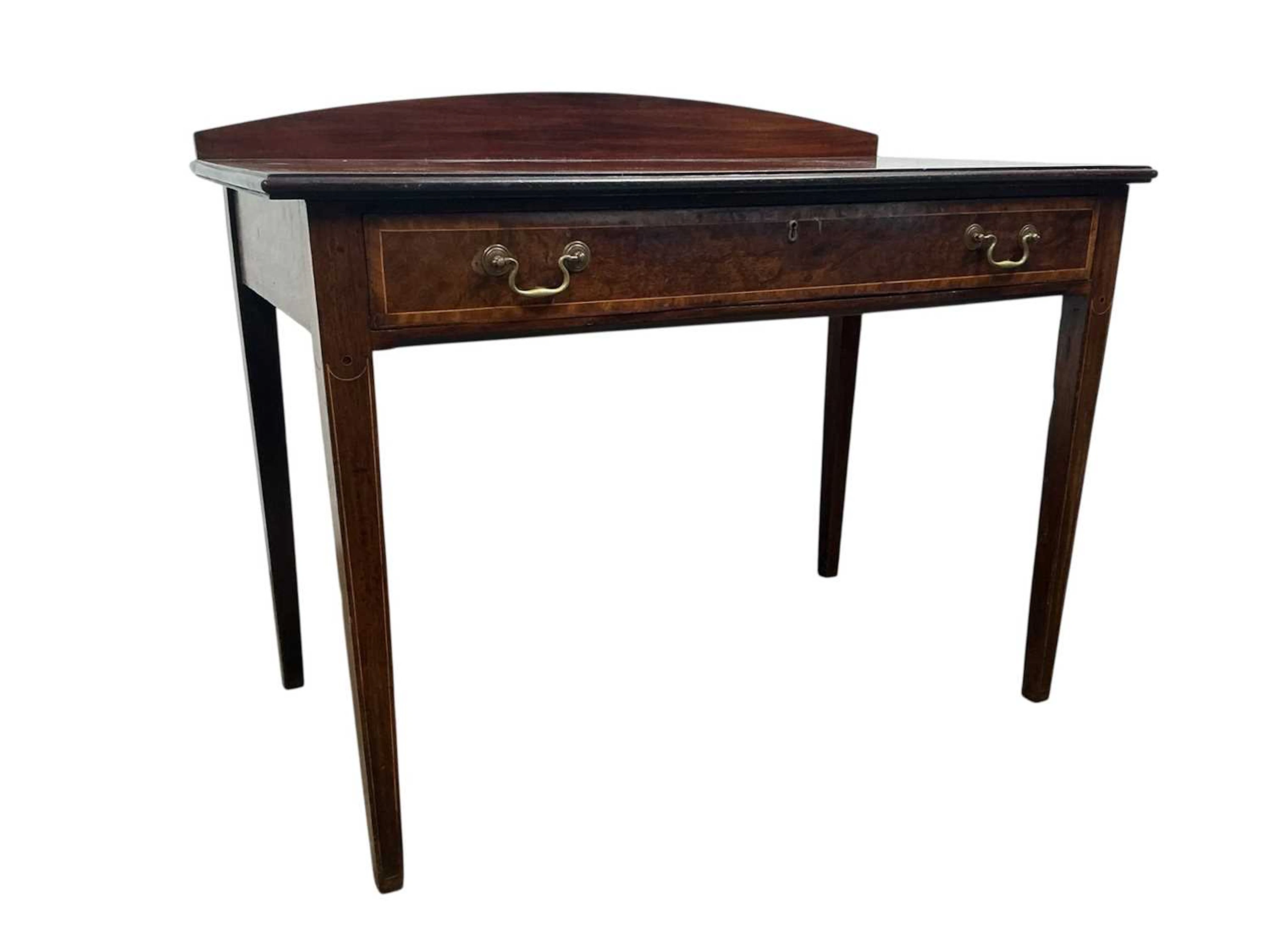 EDWARDIAN MAHOGANY INLAID SIDE TABLE EARLY 20TH CENTURY