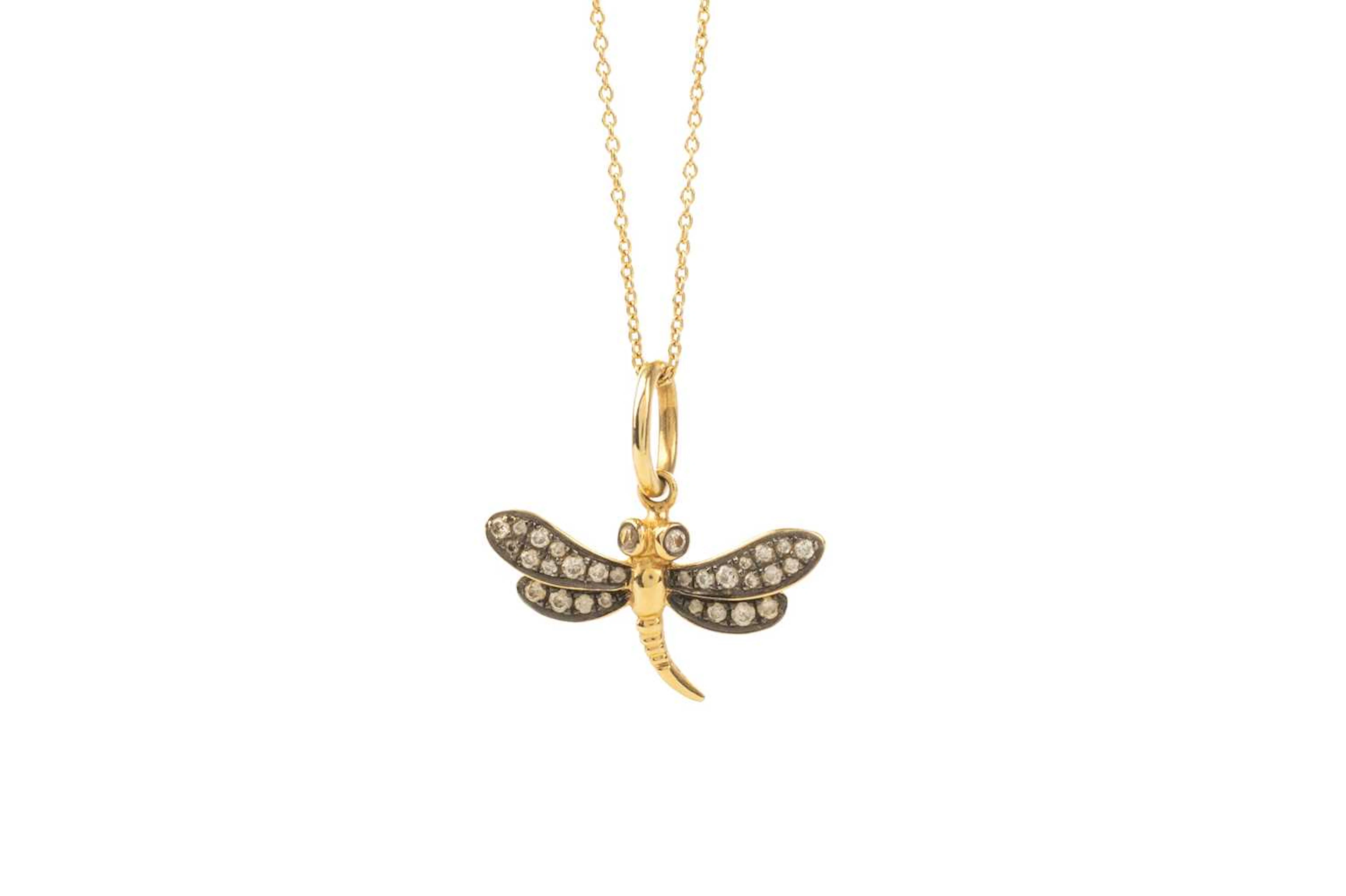 ANNOUSHKA DIAMOND DRAGONFLY NECKLACE