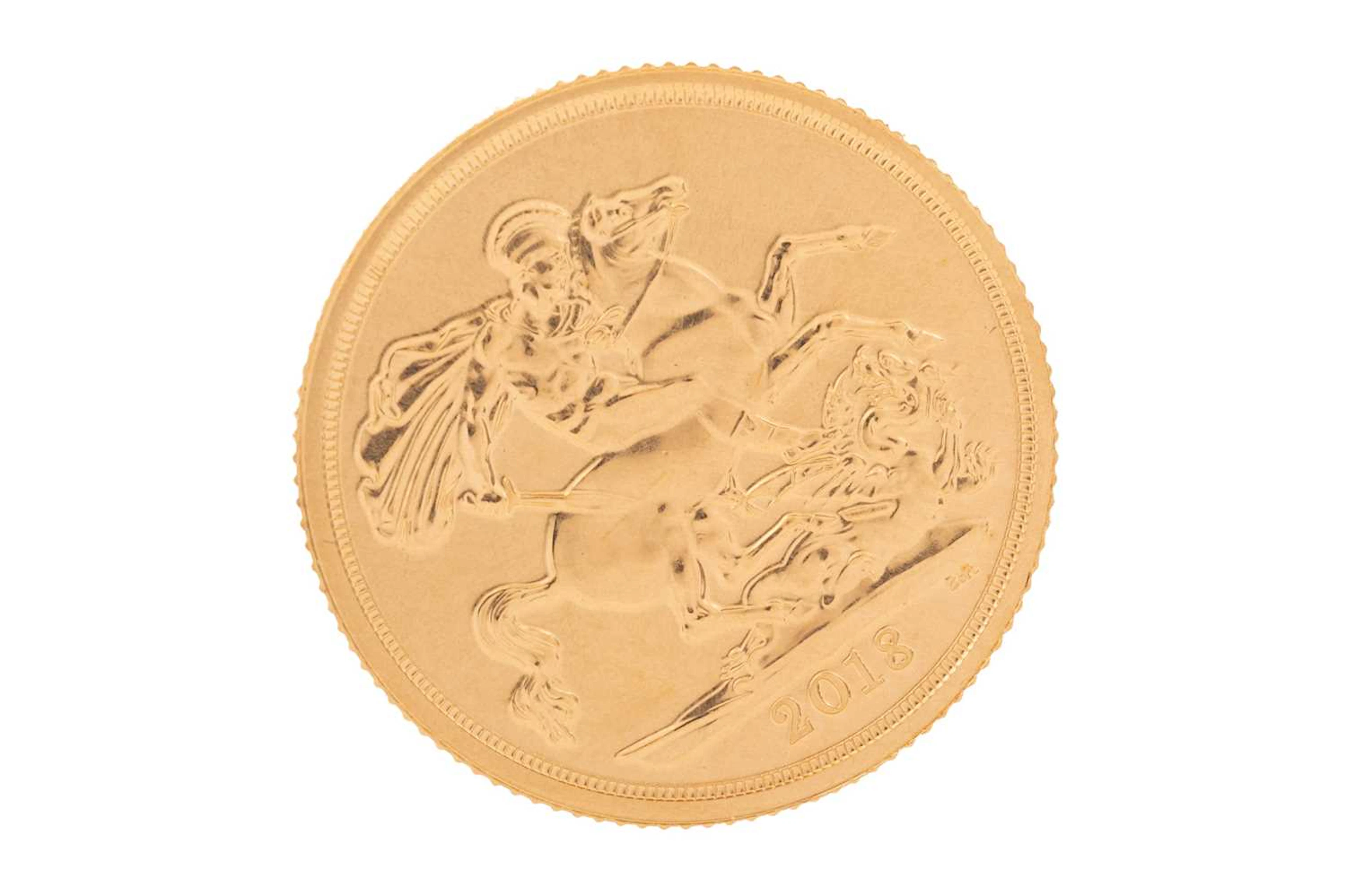 ELIZABETH II GOLD SOVEREIGN 2018