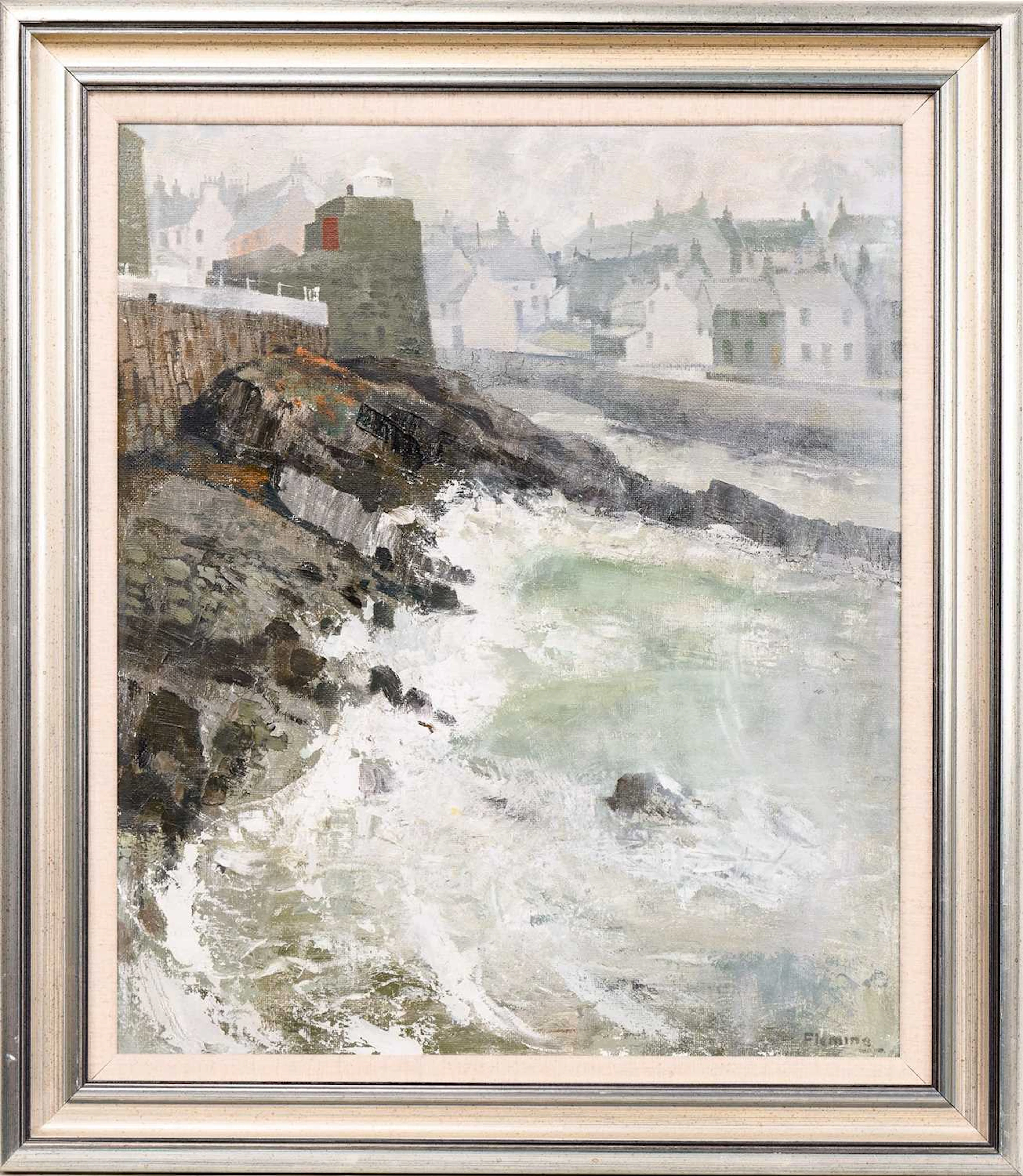 * IAN FLEMING RSA RSW RGI (SCOTTISH 1906 - 1994) HAAR FORMING, PORTSOY