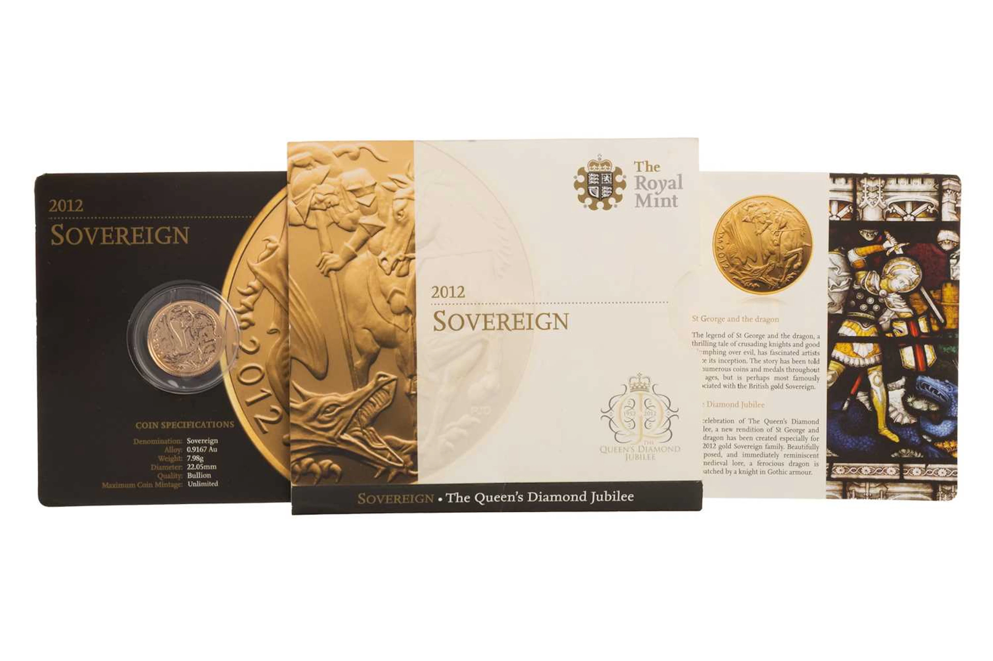 ELIZABETH II 'DIAMOND JUBILEE' GOLD SOVEREIGN 2012