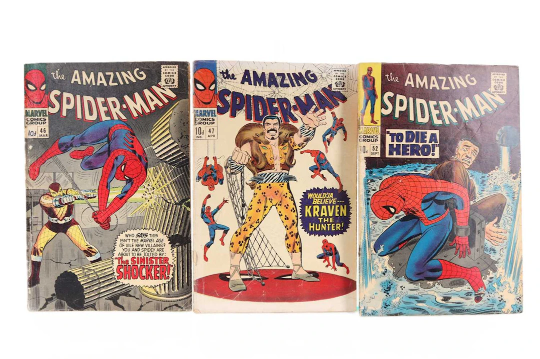 MARVEL-THE AMAZING SPIDER-MAN ISSUES 46, 47 & 52 1967