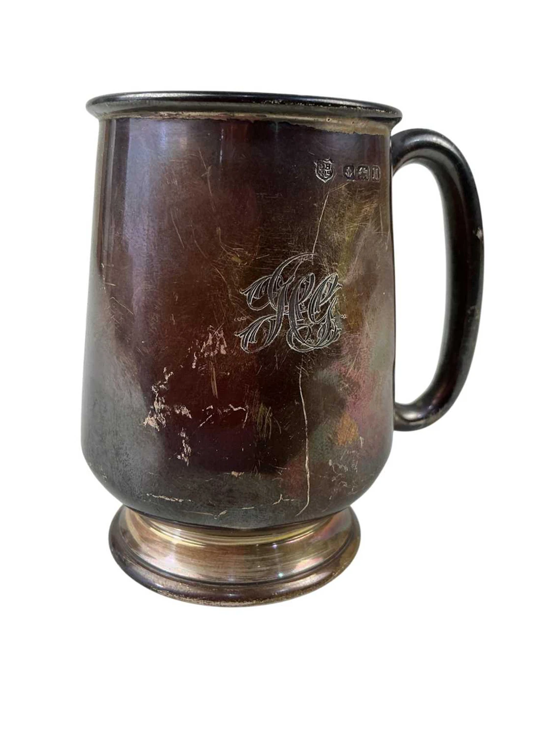 GEORGE V SILVER MUG MAKER BARKER BROTHERS, BIRMINGHAM 1936