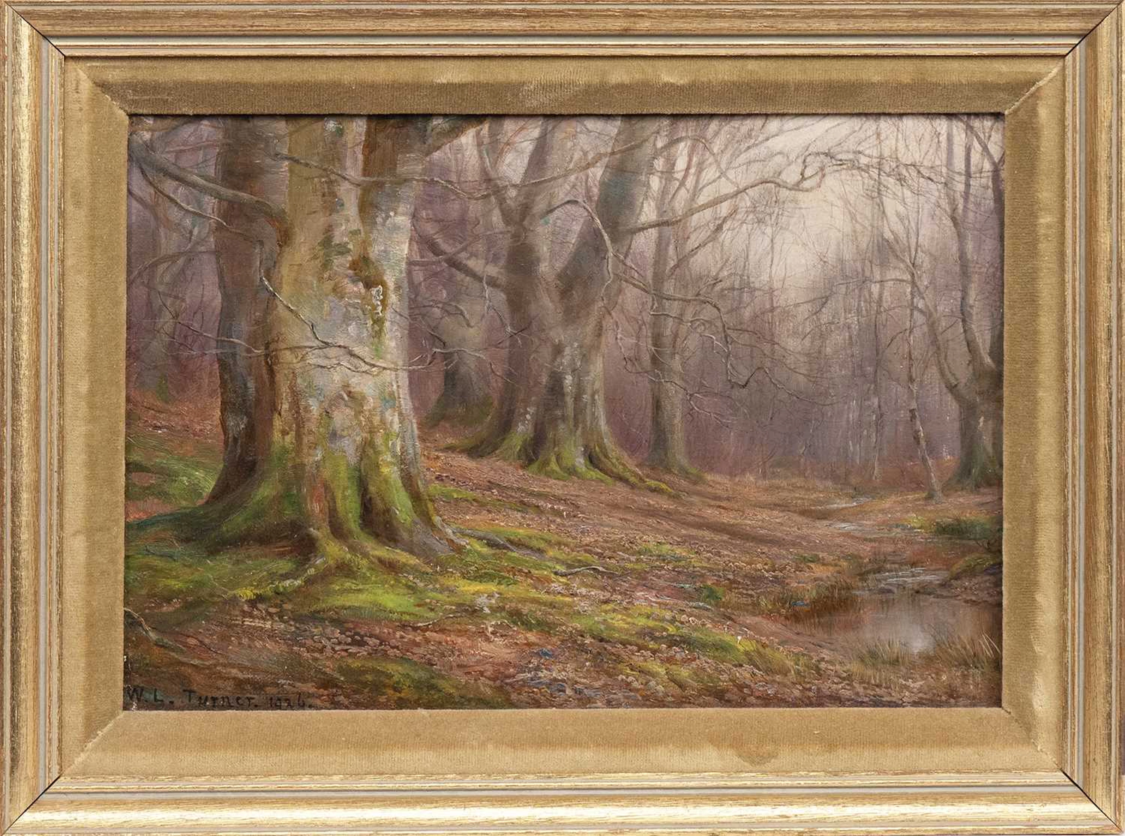 WILLIAM LAKIN TURNER (BRITISH 1867 - 1936) WOOD IN WINTER