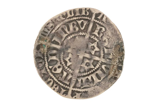 ROBERT II HAMMERED SILVER GROAT 1371-1390