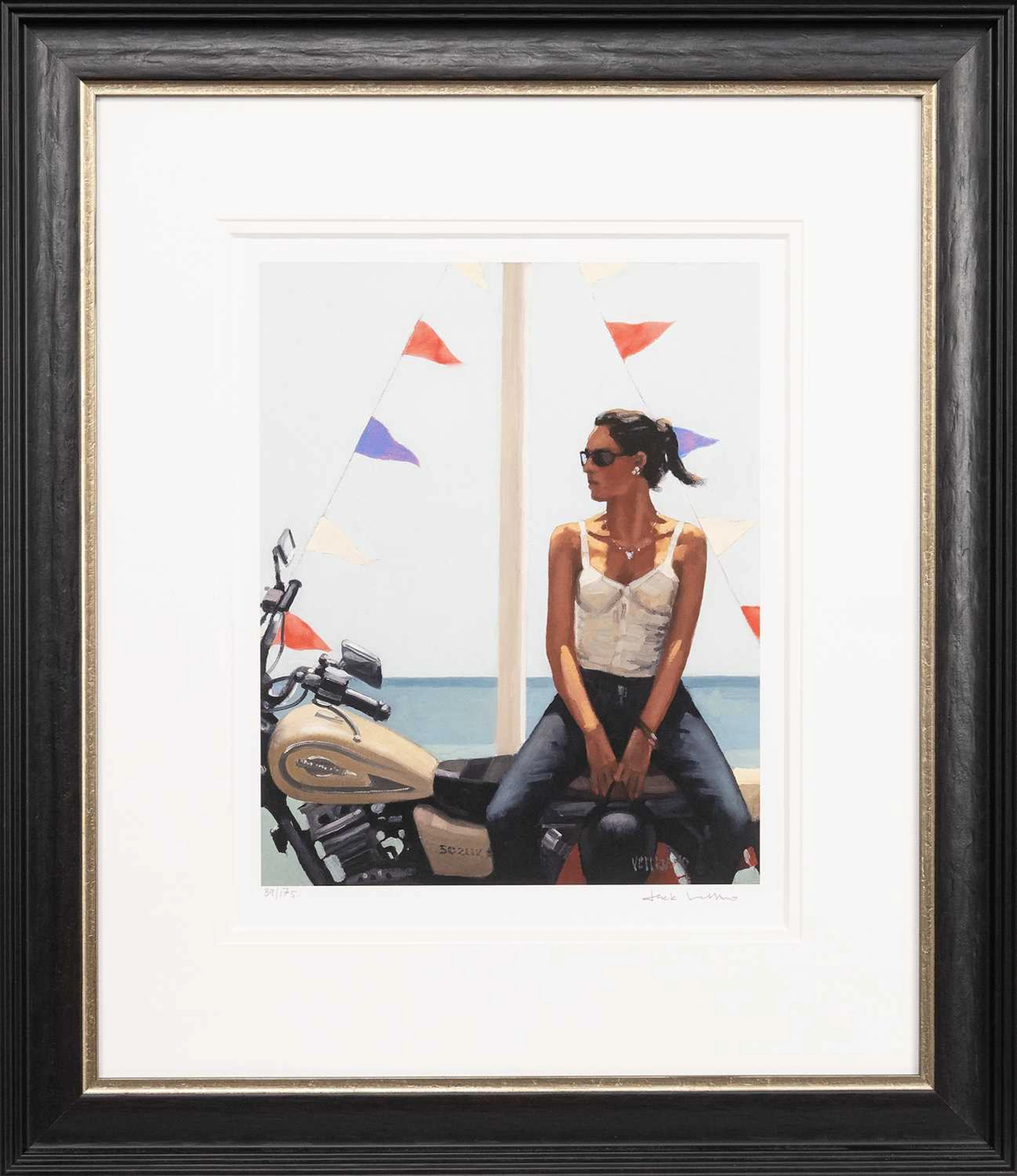 * JACK VETTRIANO OBE (SCOTTISH 1951 - 2025) LA FILE A LA MOTO
