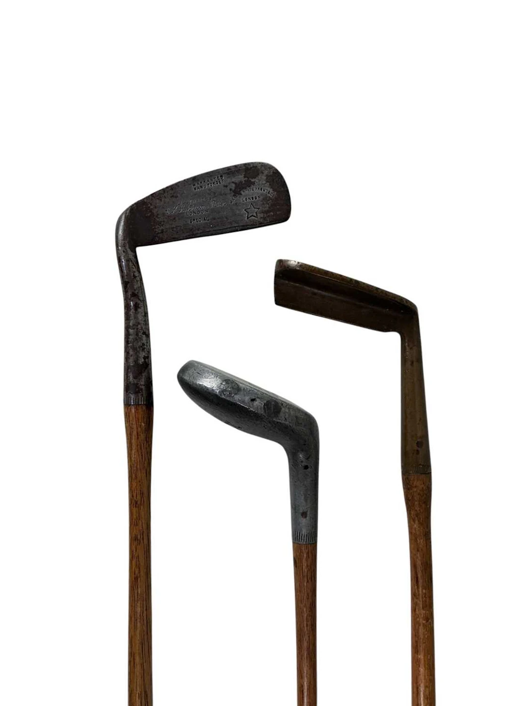 NINE VINTAGE GOLF CLUBS EARLY/MID 20TH CENTURY