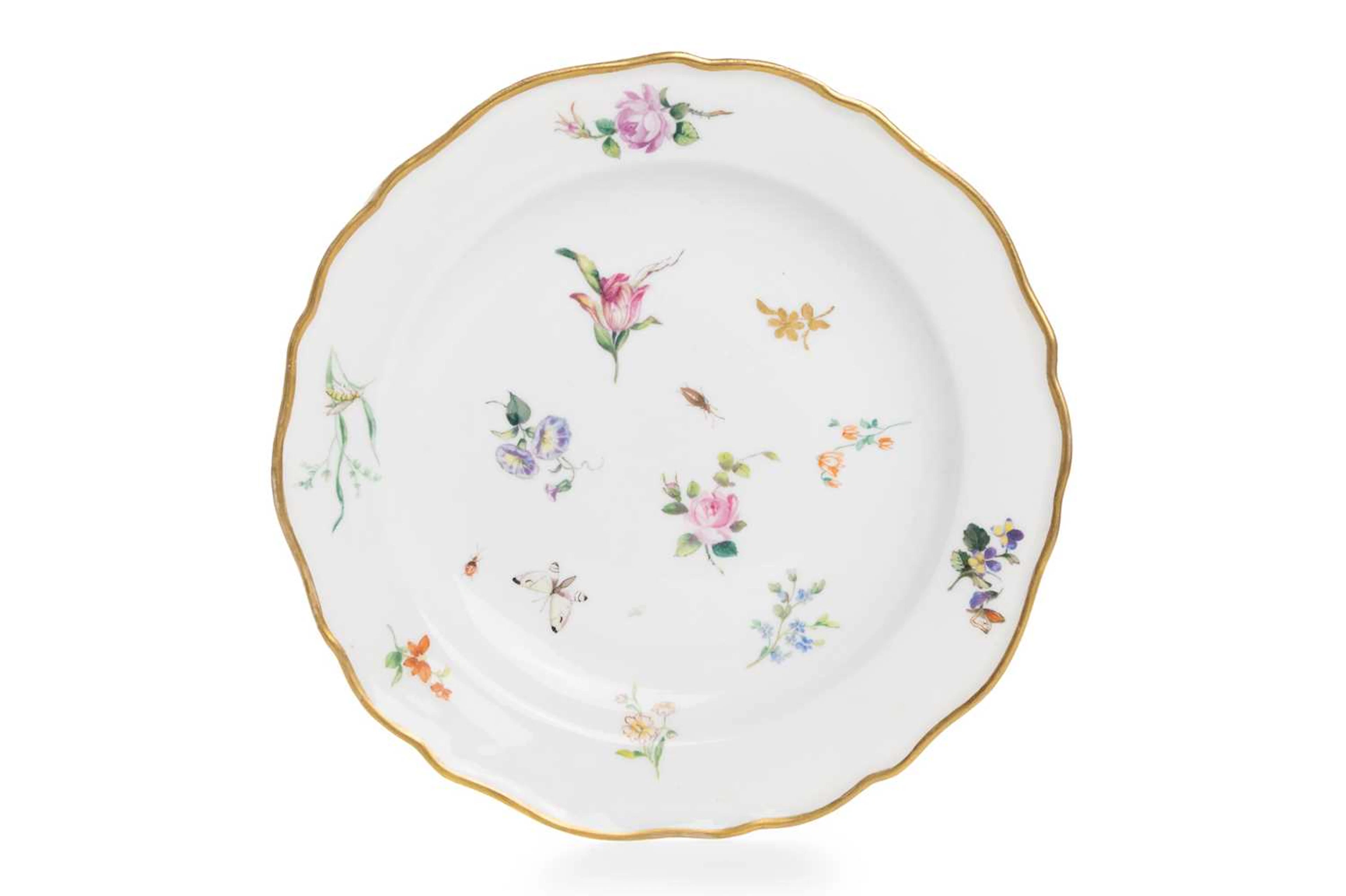 MEISSEN PORCELAIN PLATE LATE 19TH CENTURY