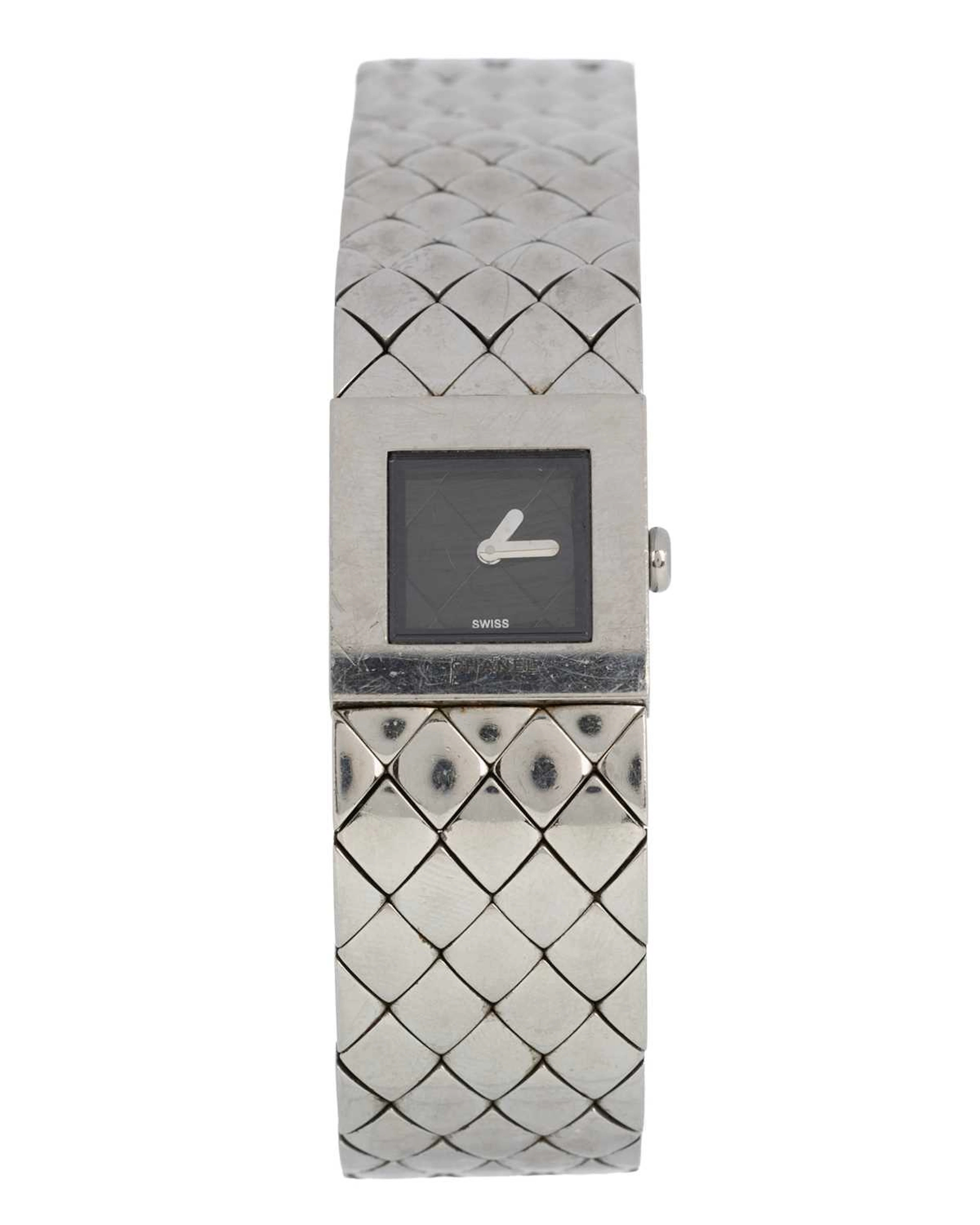 CHANEL STAINLESS STEEL QUARTZ WRIST WATCH