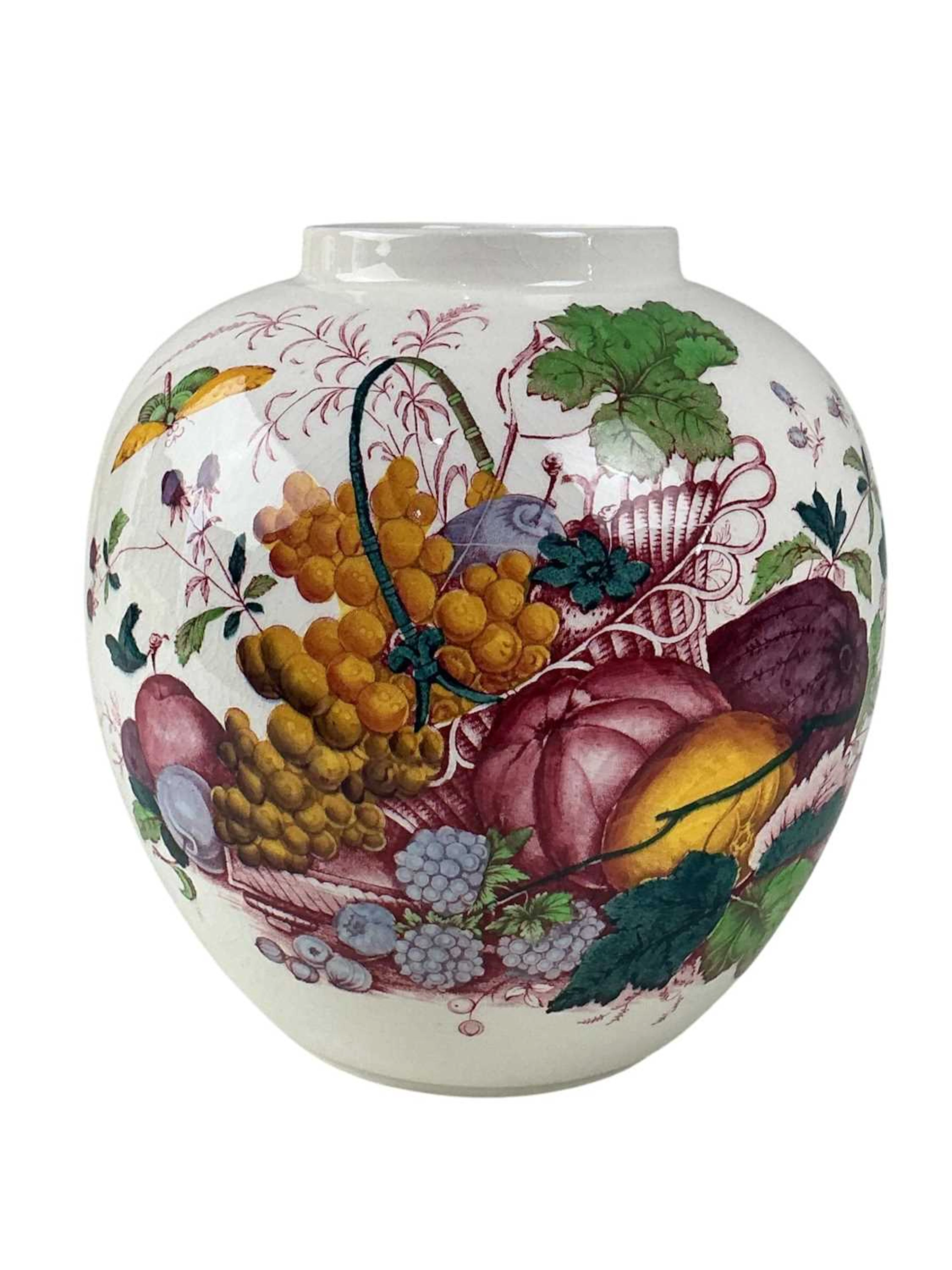 MASONS IRONSTONE JAR, MID 20TH CENTURY AND OTHER ITEMS