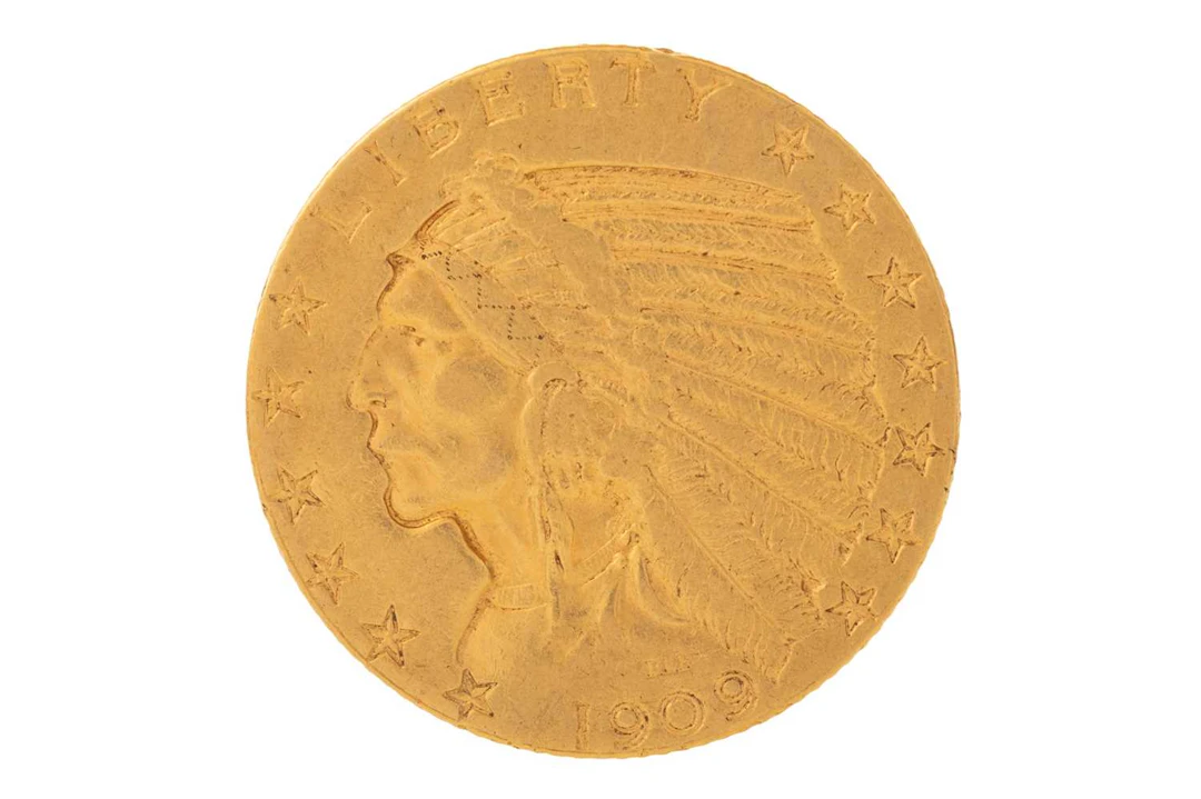 AMERICAN INDIAN HEAD GOLD EAGLE FIVE DOLLAR COIN 1909