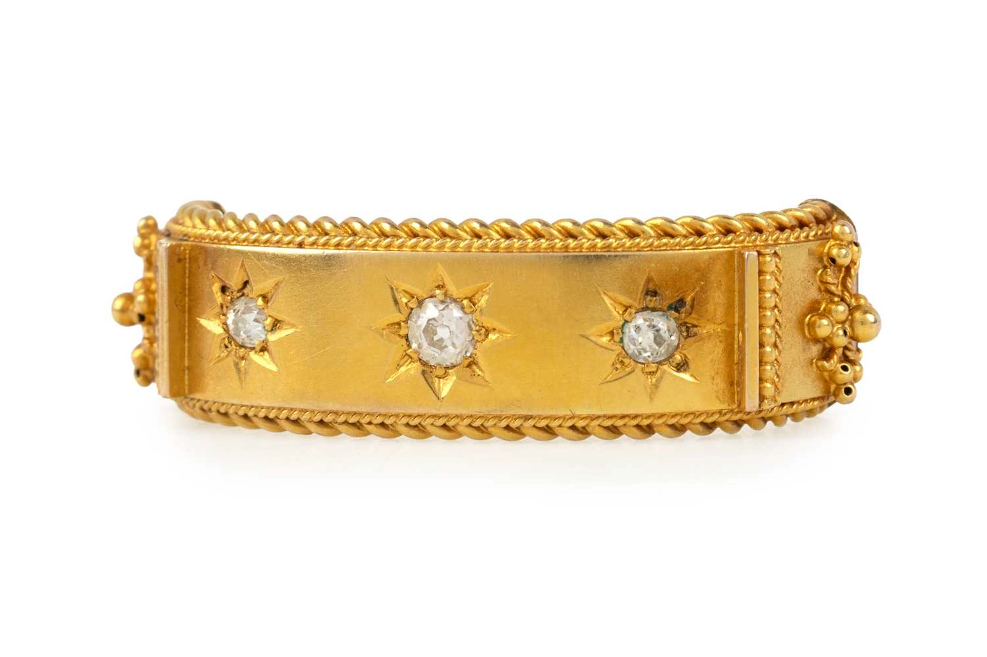 VICTORIAN DIAMOND SET SCARF RING/BROOCH LATE 19TH/EARLY 20TH CENTURY