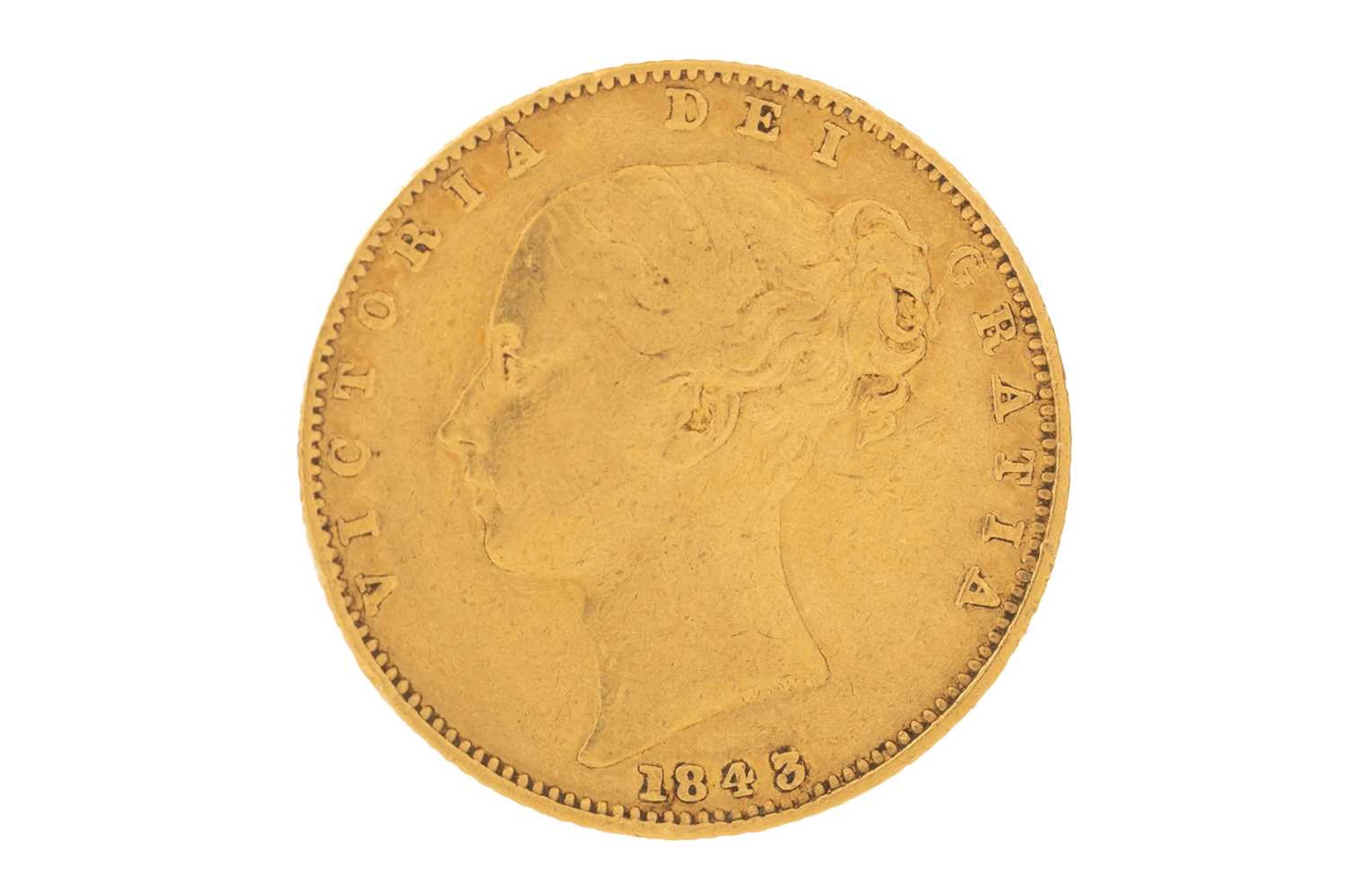 VICTORI GOLD SOVEREIGN 1843