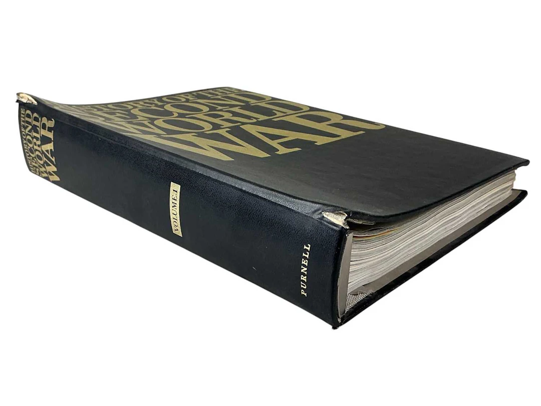 'HISTORY OF THE SECOND WORLD WAR' VOLUMES BY PURNELL MID 20TH CENTURY