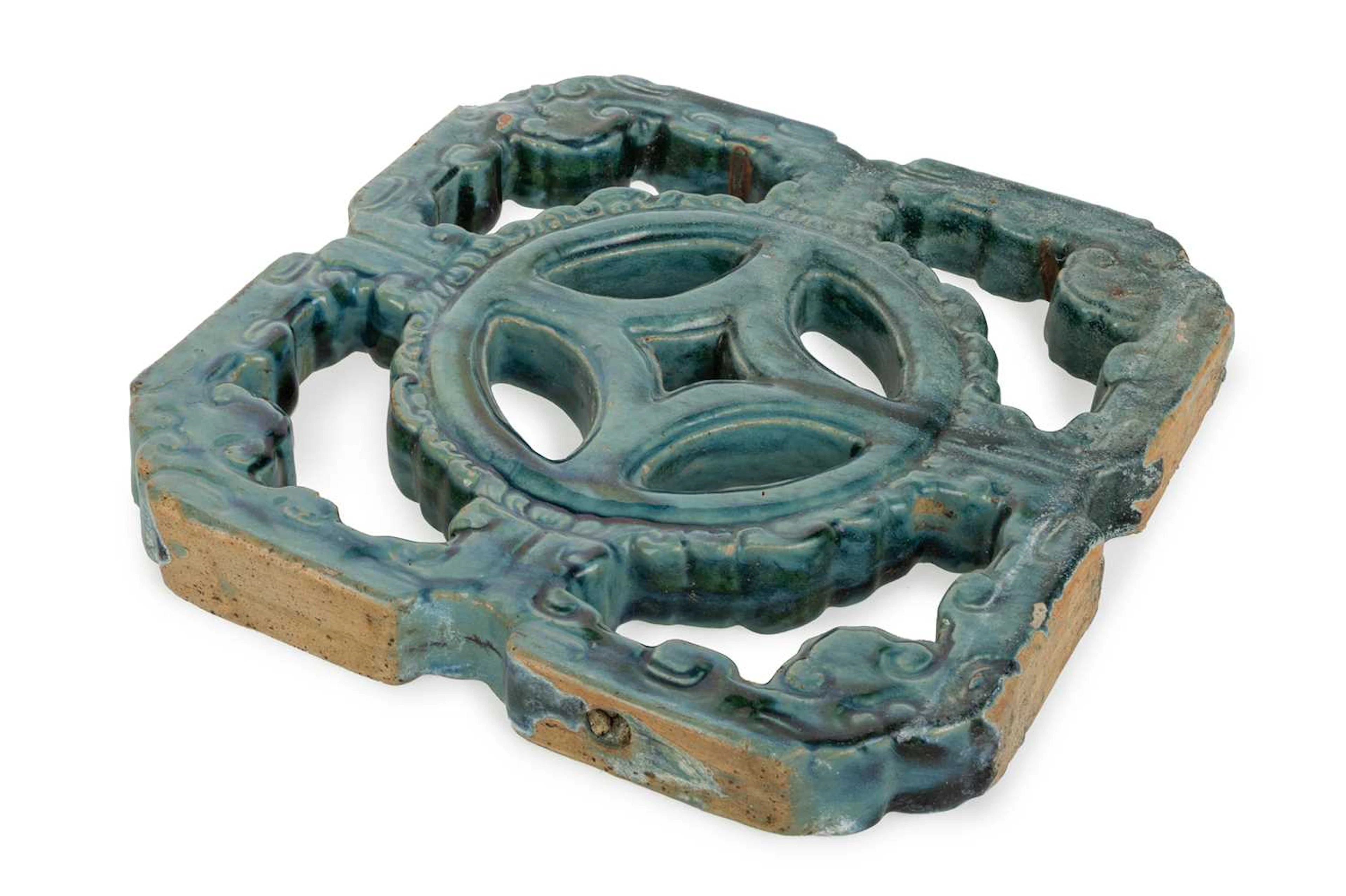 CHINESE STYLE 'BREEZEWAY' STONEWARE TILE LATE 20TH CENTURY
