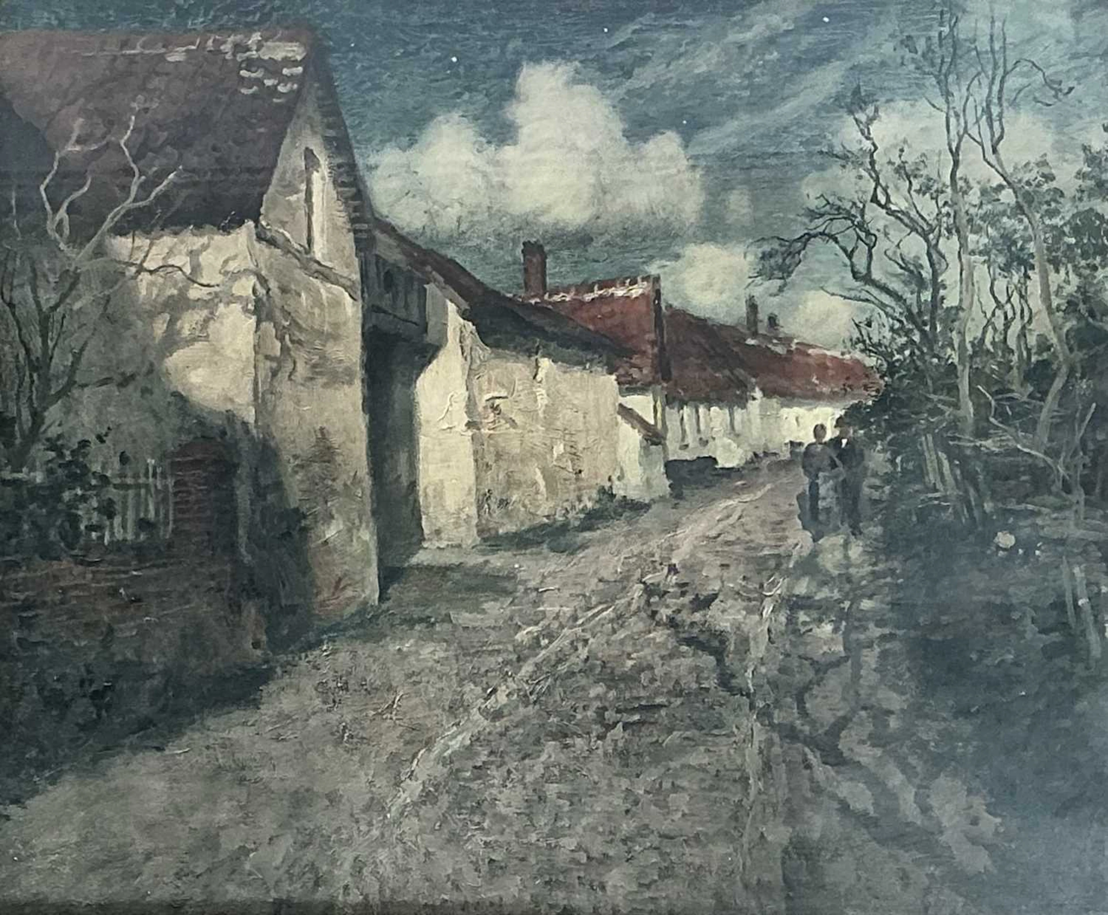 AFTER FRITS THAULOW (NORWEGIAN 1847 - 1906) MOONLIGHT IN BEAULIEU