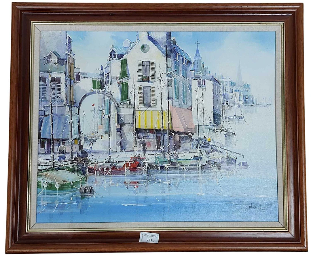 * JORGE AGUILAR-AGON (SPANISH 20TH CENTURY) MARINA