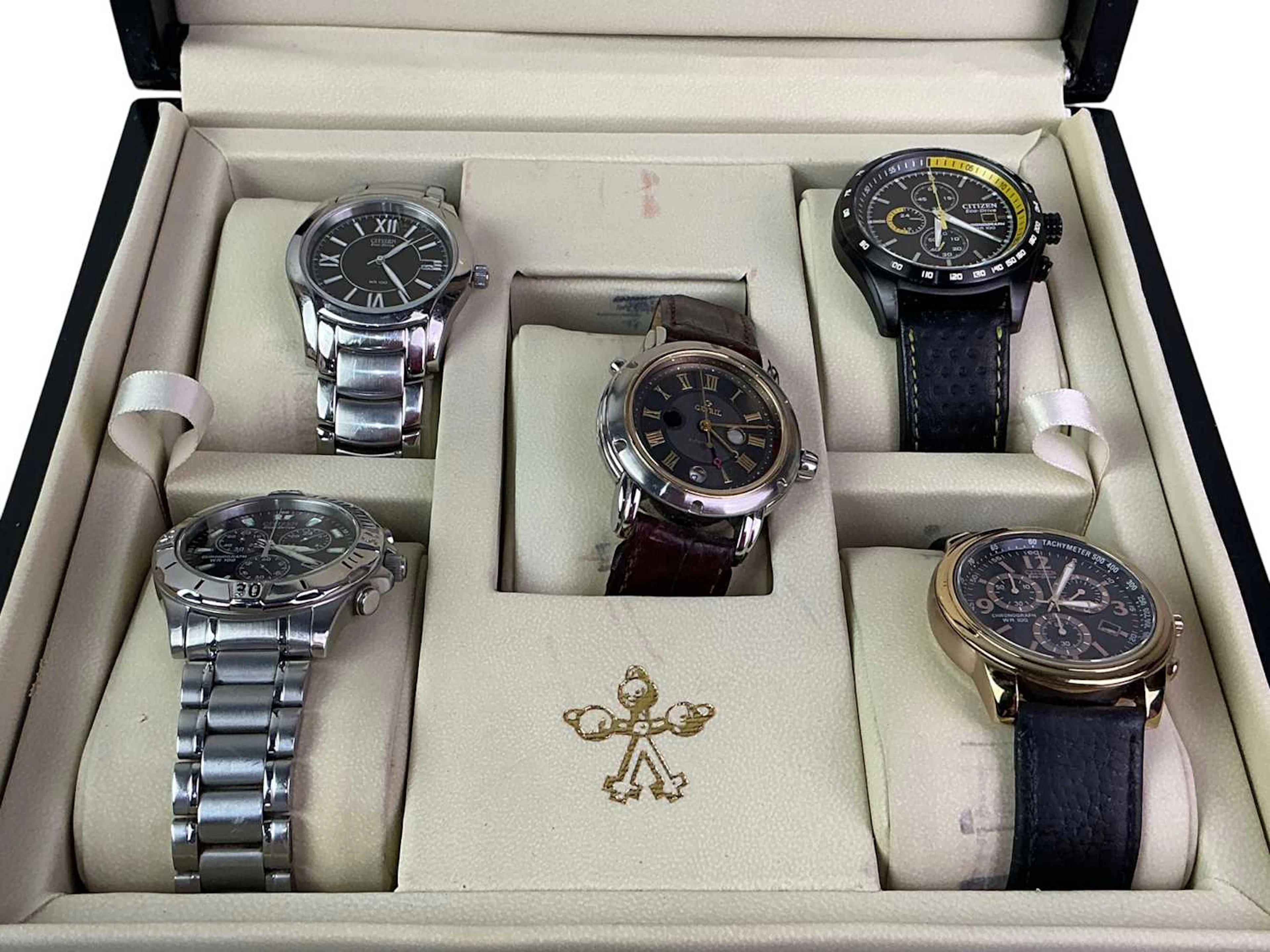 GEVRIL AND CITIZEN FIVE WRIST WATCHES
