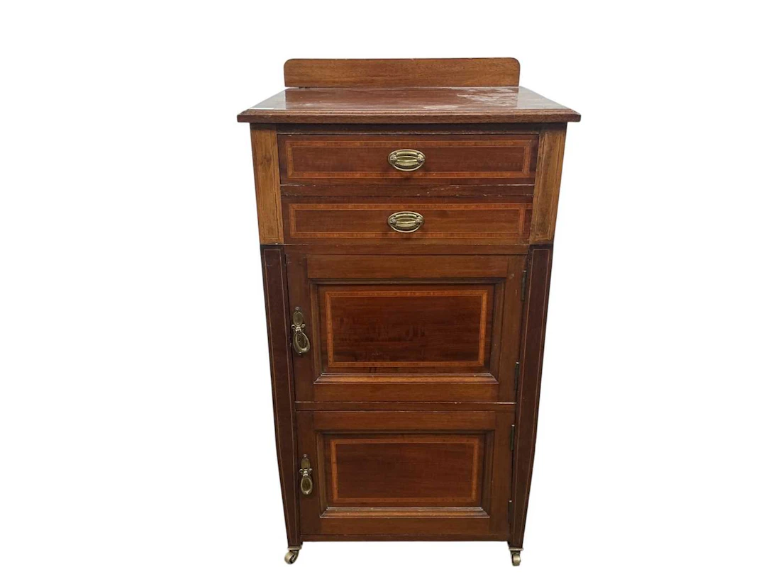 EDWARDIAN MAHOGANY CABINET EARLY 20TH CENTURY