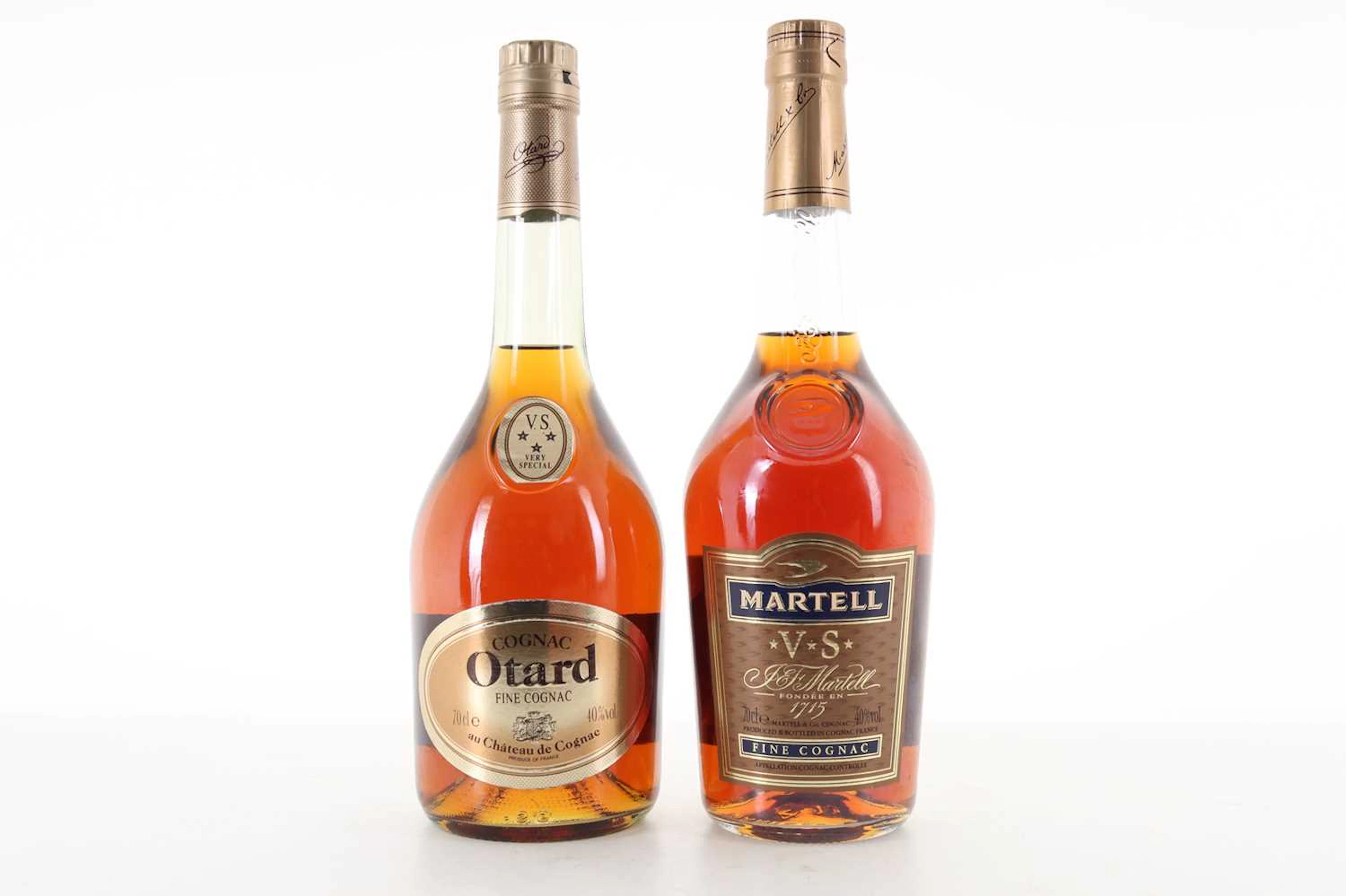 MARTELL VS AND OTARD VS COGNAC